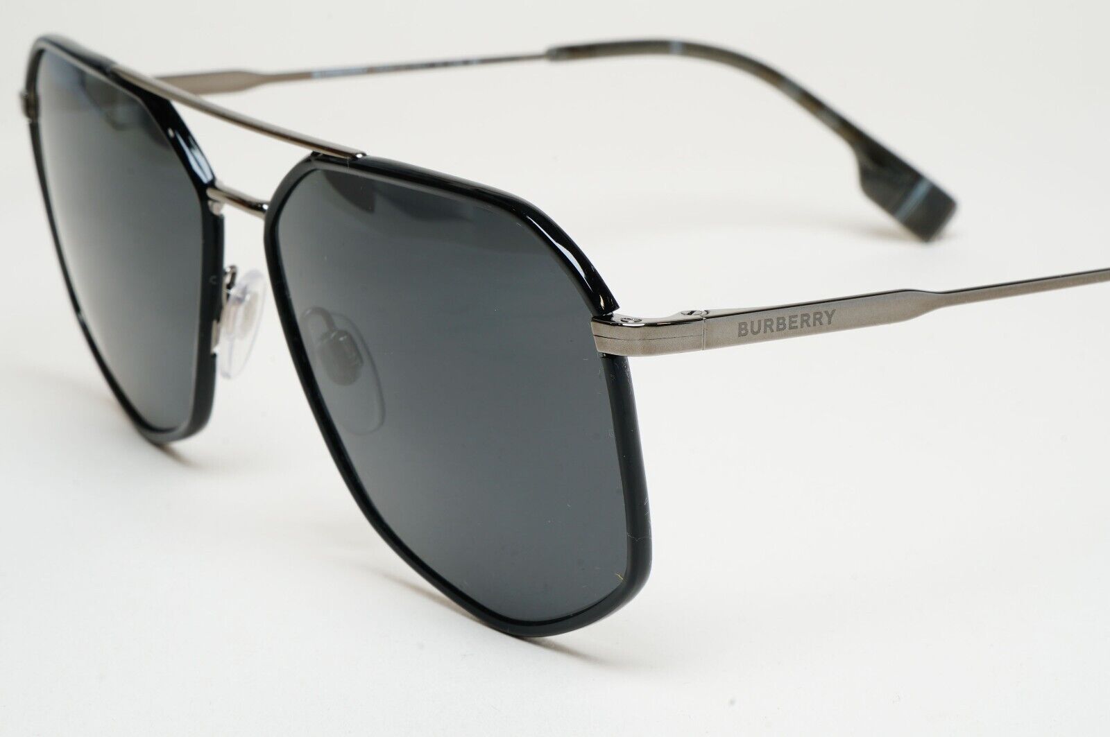 Burberry Sunglasses Ozwald Black Grey Navigator BE 3139 1144/87 58mm
