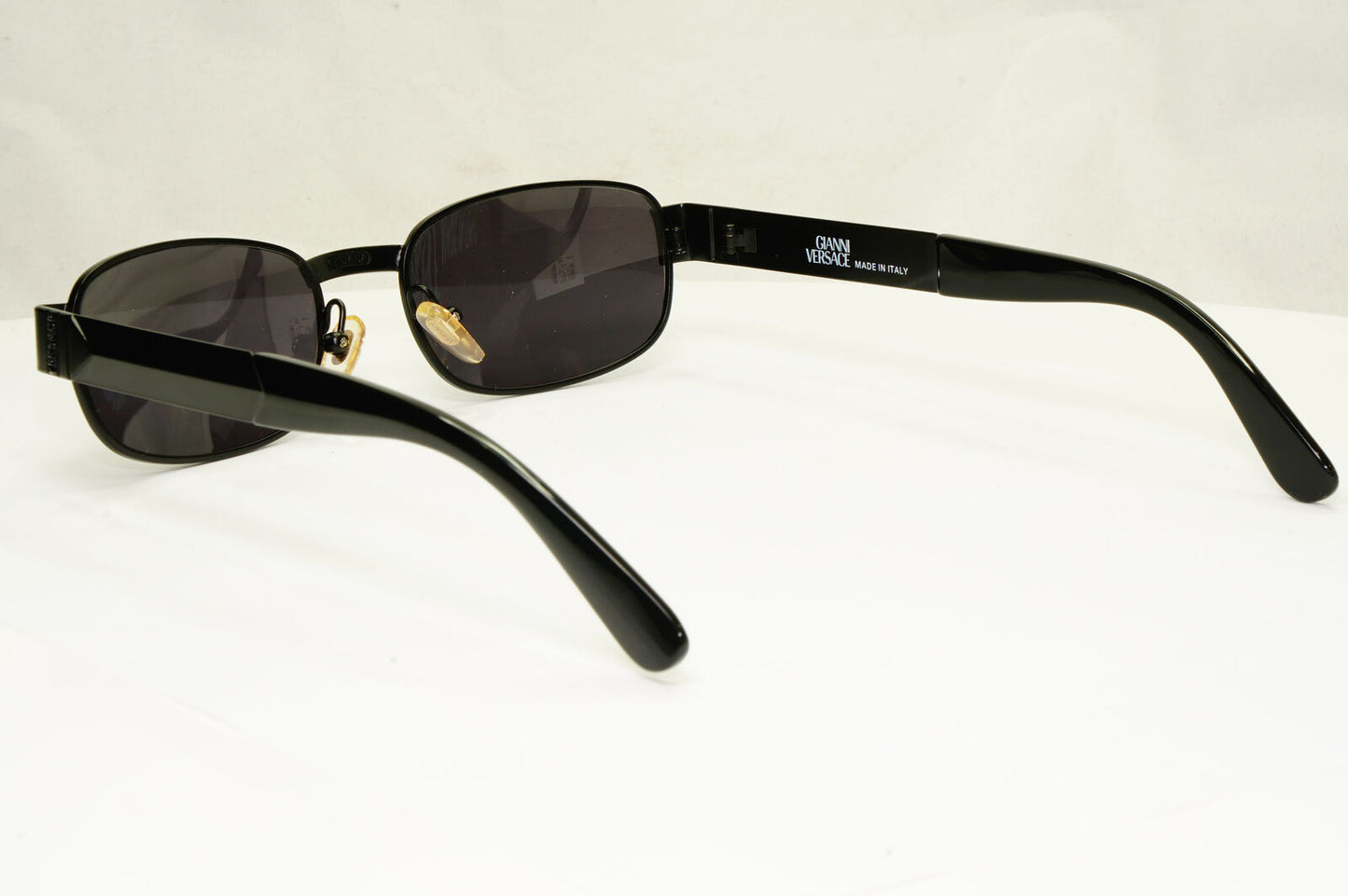 Gianni Versace 1996 Vintage Unisex Black Rectangle Sunglasses MOD S31 COL 028