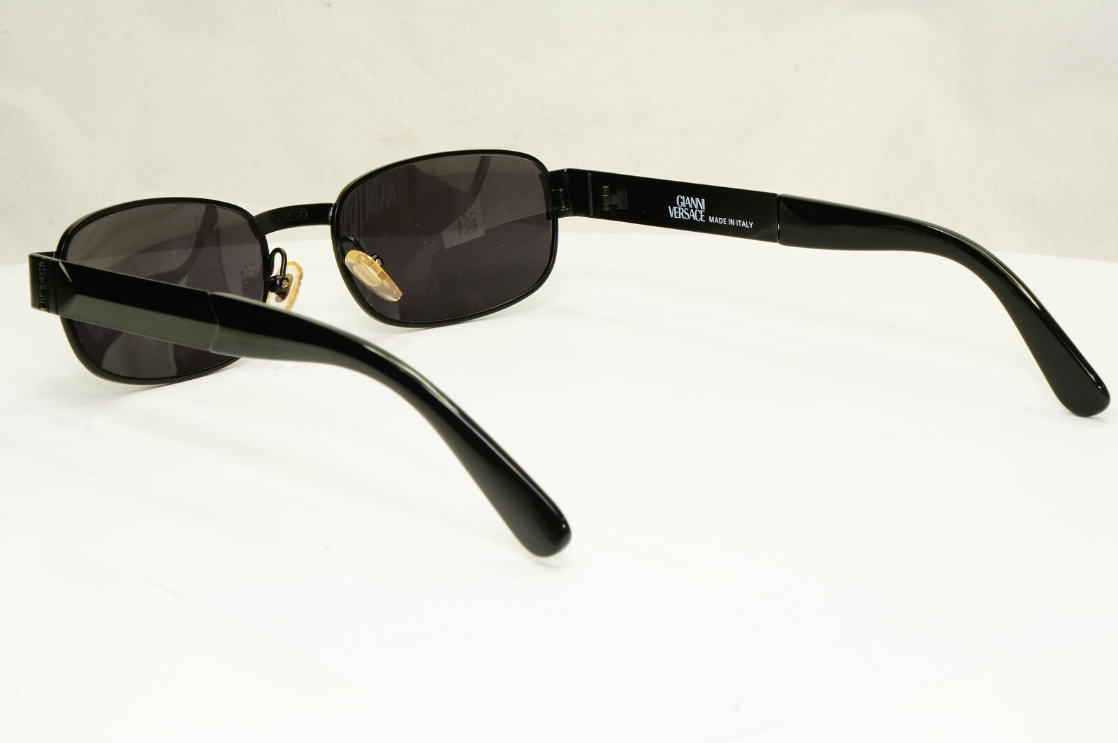 Gianni Versace 1996 Vintage Unisex Black Rectangle Sunglasses MOD S31 COL 028