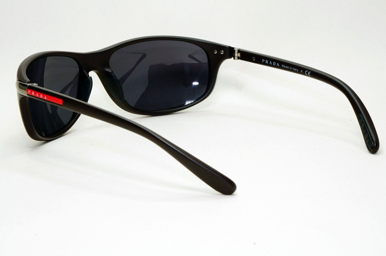 Prada Sunglasses 2011 Dark Brown Frame Wrap Black PS05MS SPS 05M BRR-6S1 021124