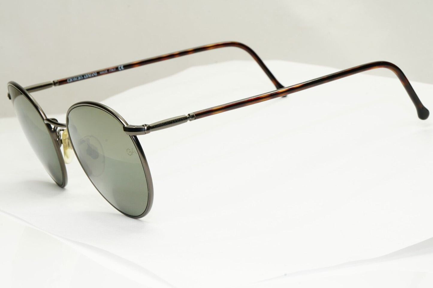 Giorgio Armani 1997 Vintage Sunglasses Gunmetal Green Mirror 639 905/36 51mm