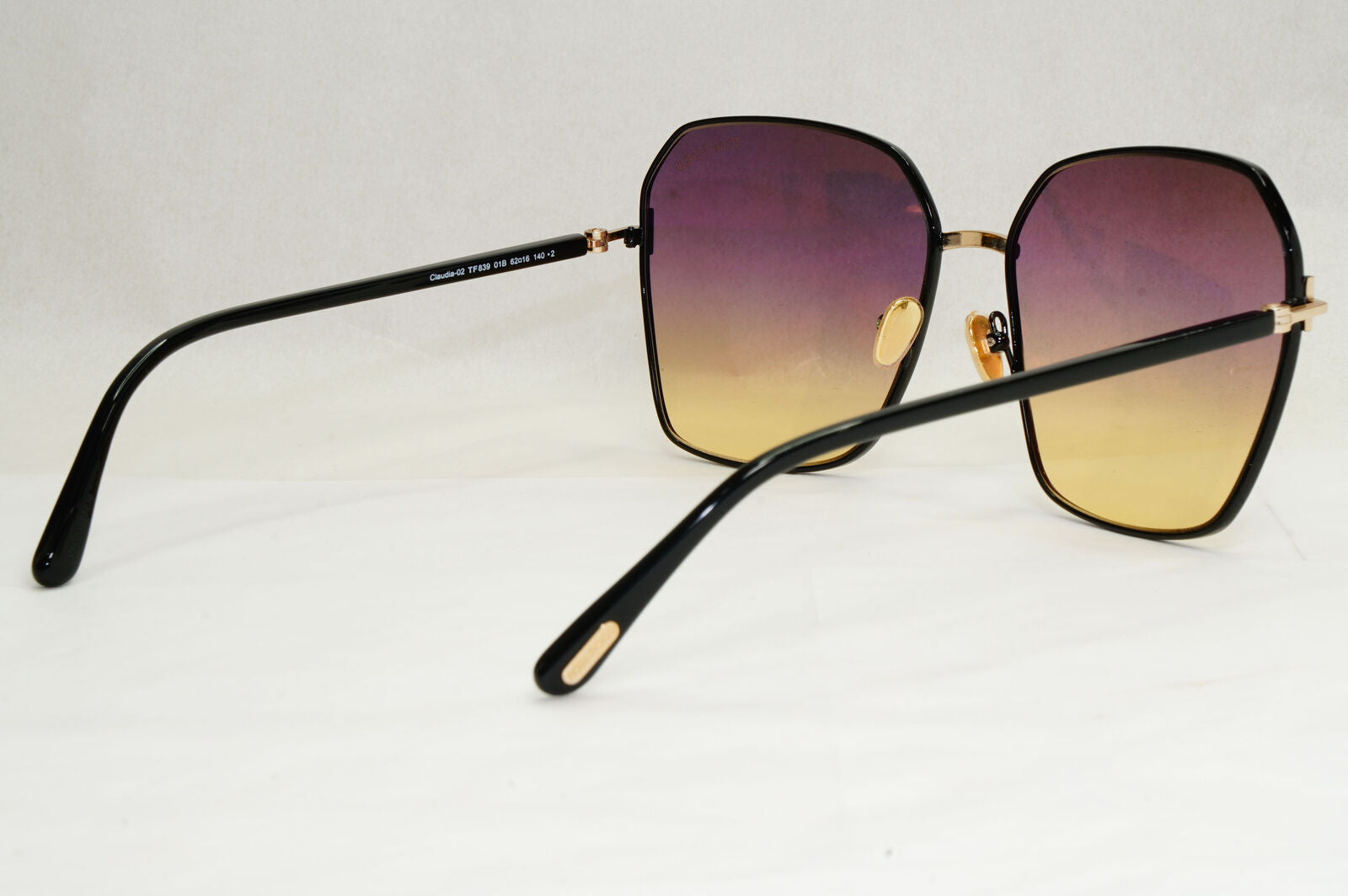 Tom Ford Sunglasses Claudia-02 Black Mauve Brown Gradient FT0839 TF 839 01B