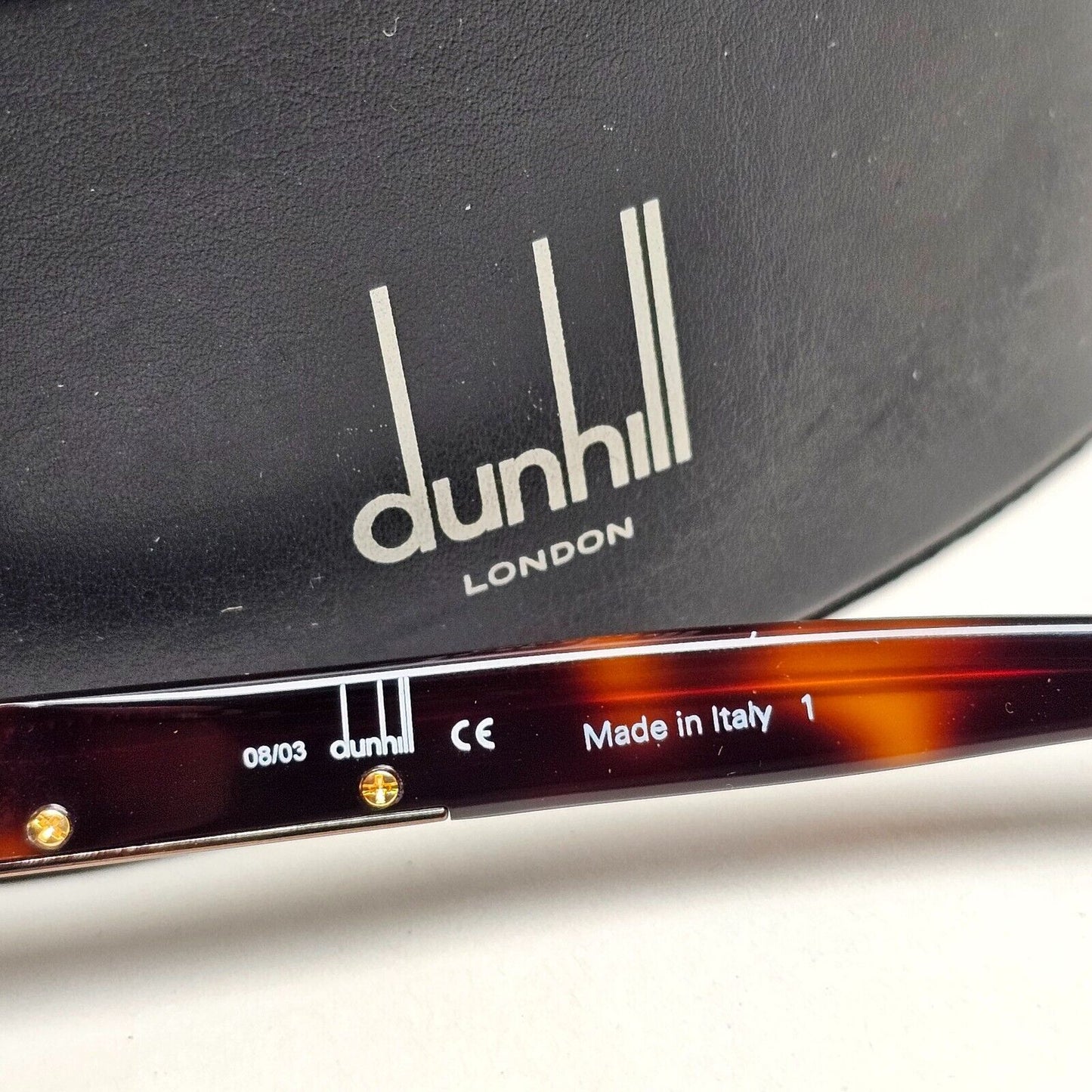 Dunhill Sunglasses 2006 Vintage Brown Tortoise Pilot Wrap DU 54403  211124