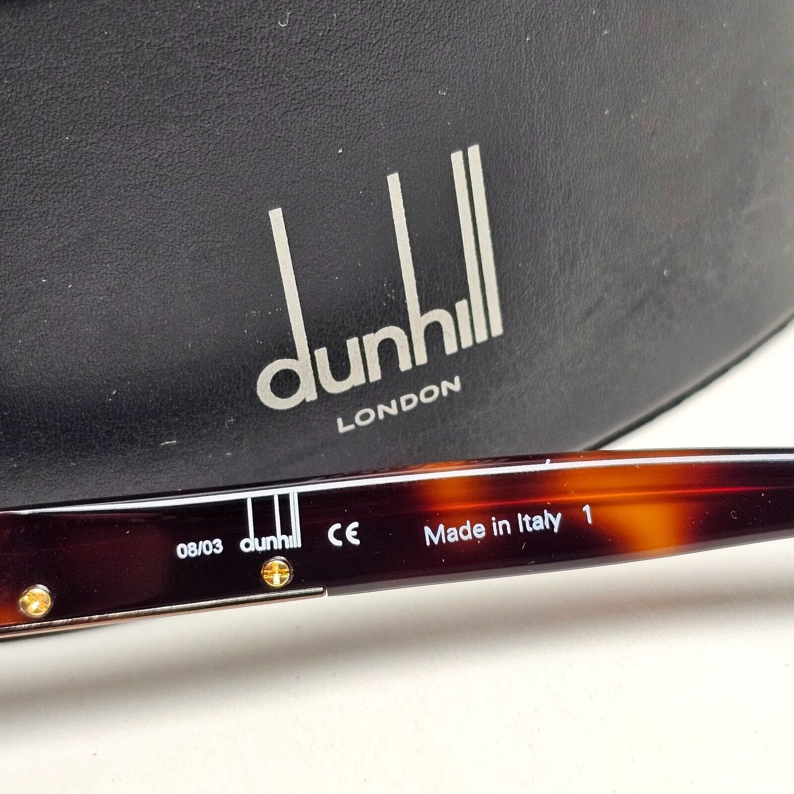 Dunhill Sunglasses 2006 Vintage Brown Tortoise Pilot Wrap DU 54403  211124