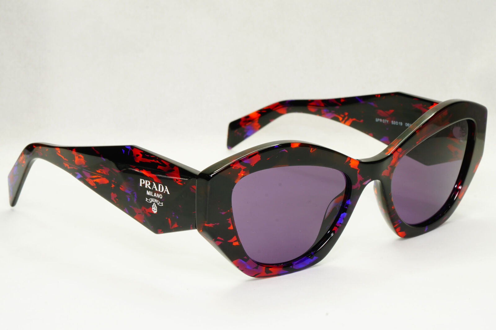 Prada Symbole Sunglasses Black Orange Purple Marble PR07YS SPR 07Y 06V6O2