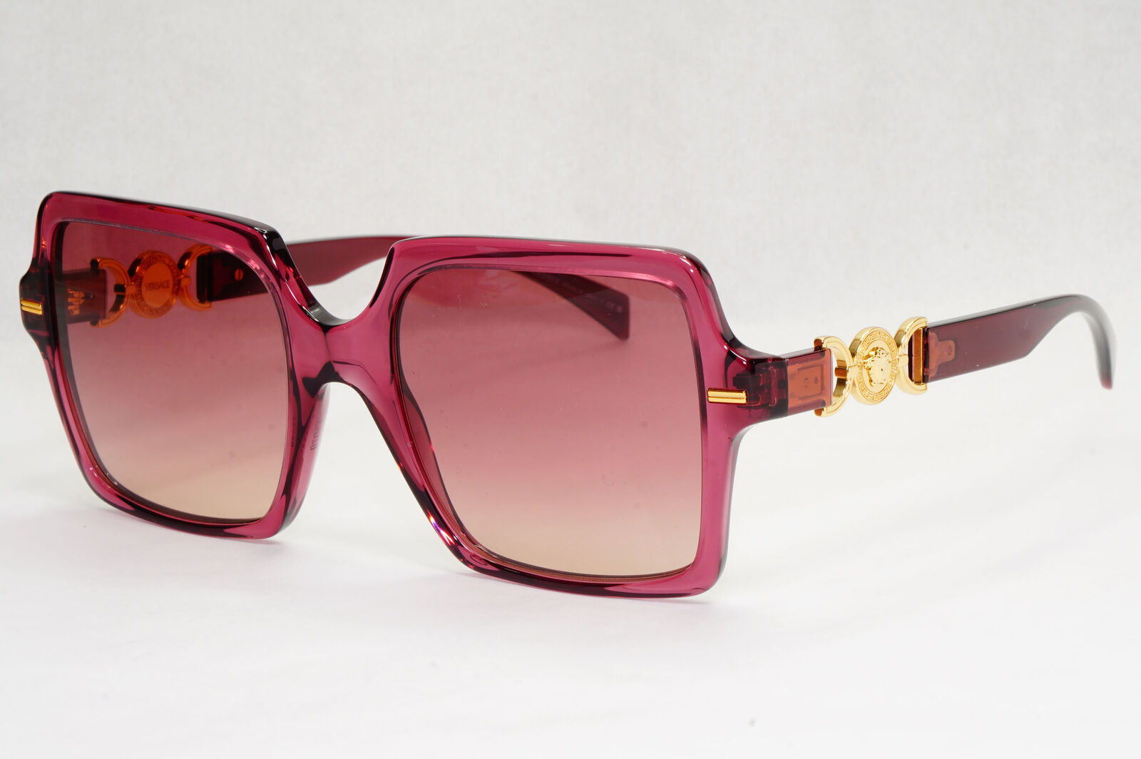 Versace Sunglasses Violet Transparent Gold Brown Gradient MOD VE 4441 5209/68