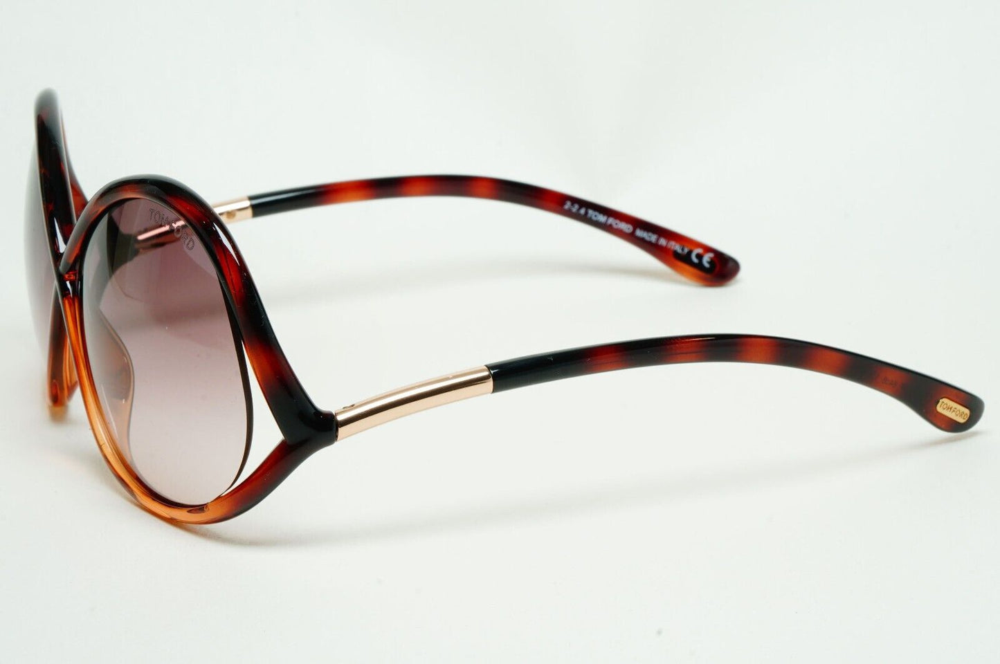 Tom Ford Sunglasses Ivanna Tortoise Brown Gradient Square FT0372 TF 372 52F