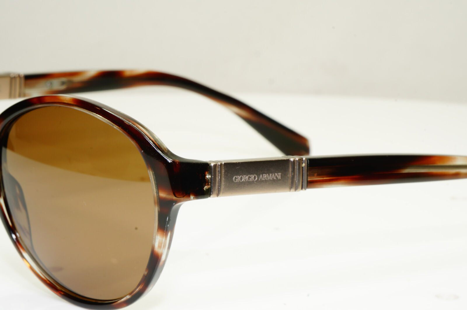 Giorgio Armani Round Brown Tortoise Sunglasses Womens AR 8006 5036/13 30087