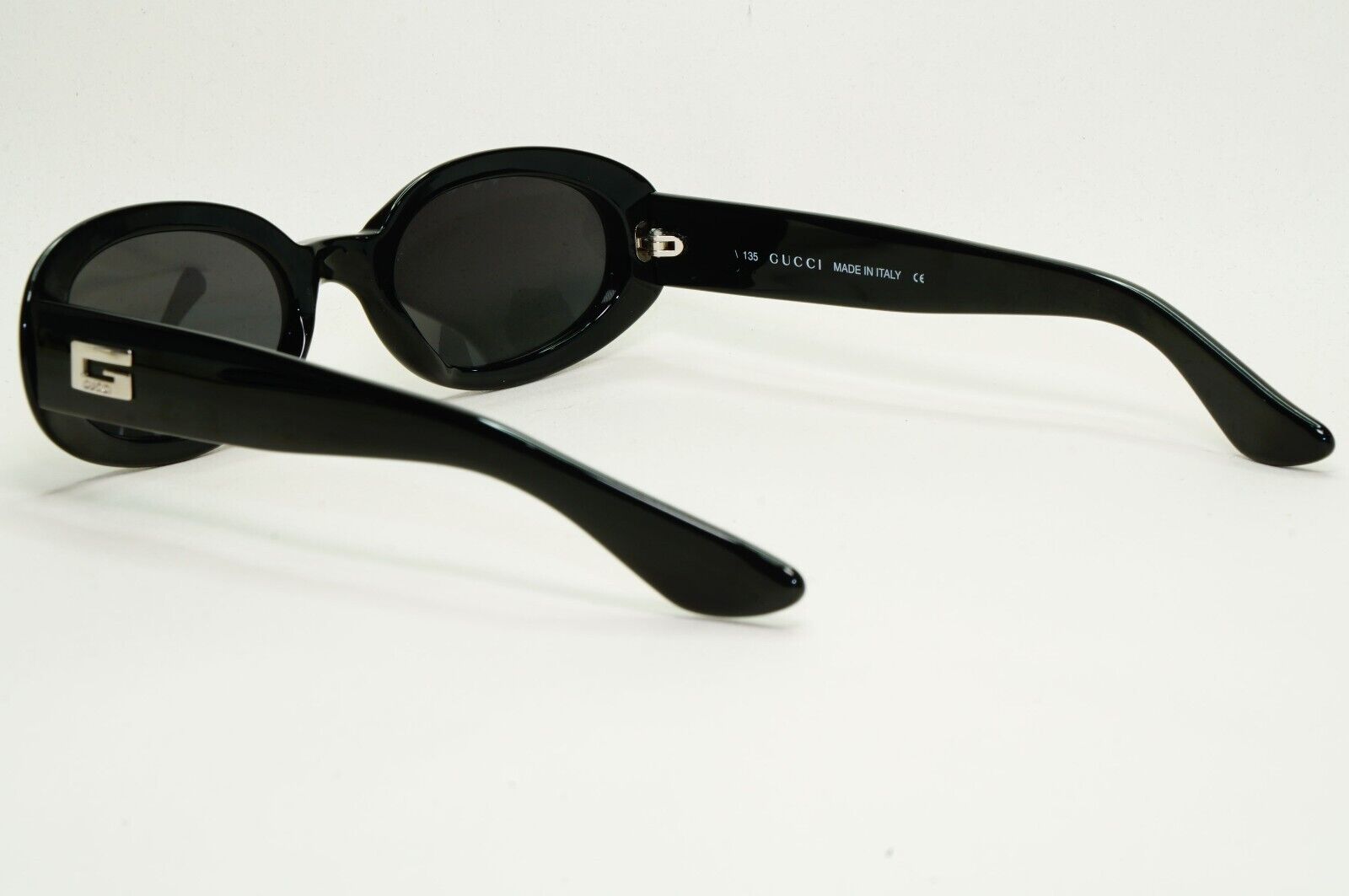 Gucci Sunglasses 1997 Vintage Oval Black Grey GG 2419/N/S 9HH 51mm 120824