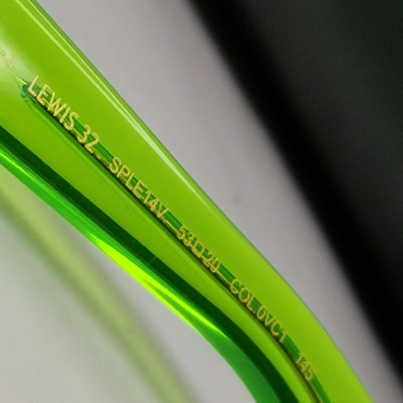 Police F1 Lewis Hamilton Sunglasses Green Transparent Lime SPL E14V COL 0VC1