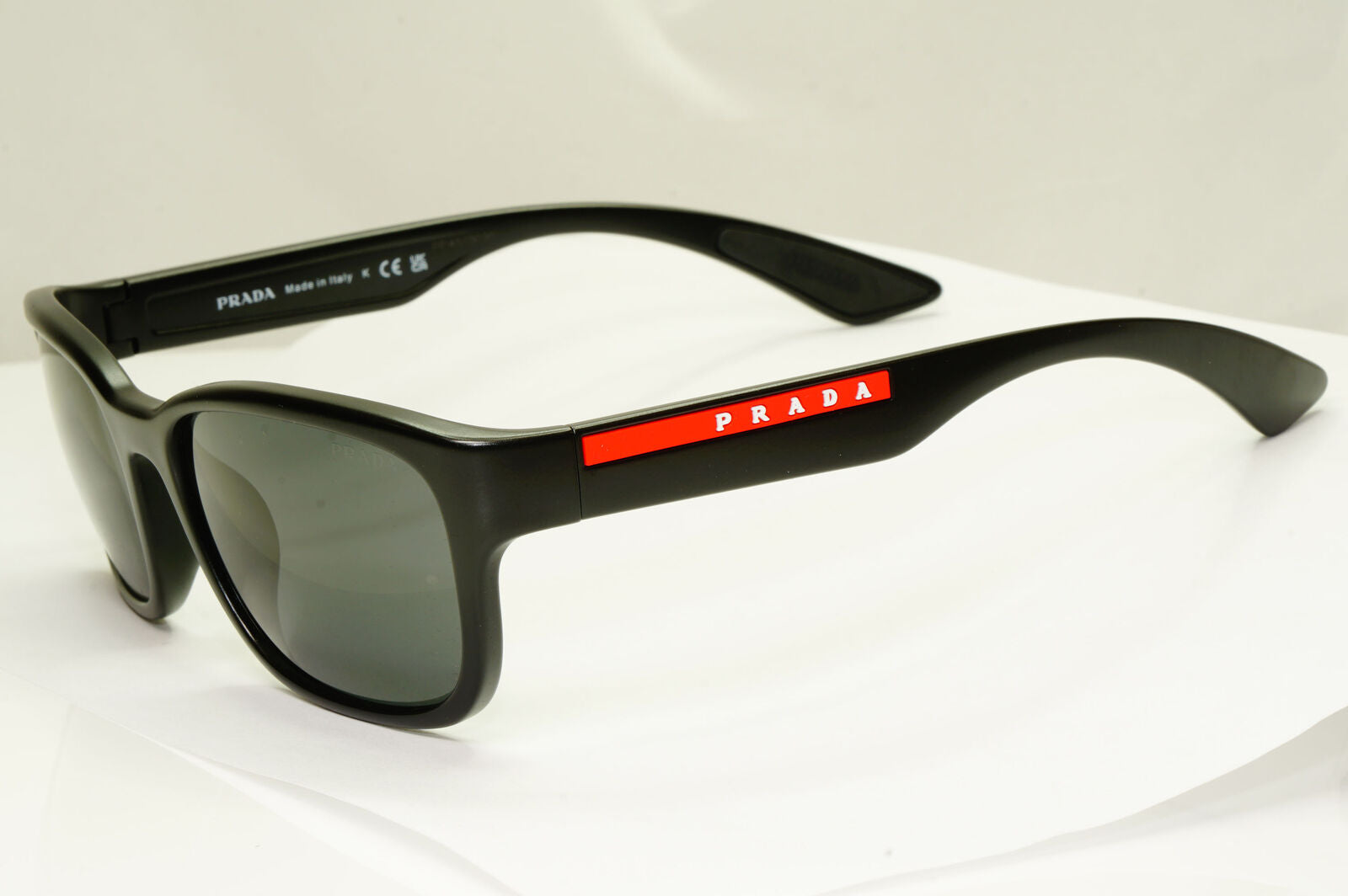 Prada Sunglasses Black Demishiny Square Sport PS05VS SPS 05V-F 1BO-5S0 59mm