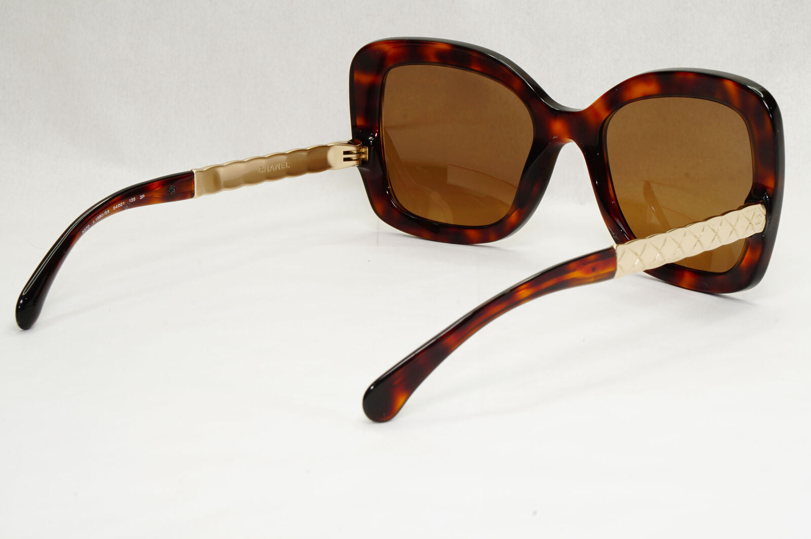 Chanel Sunglasses 2016 Brown Gold Tortoise Square 5370 c.1580/S9 140124