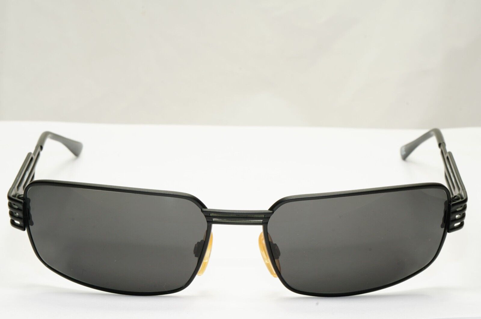 Versus 1996 by Gianni Versace Vintage Matte Black Sunglasses MOD F37 COL 028