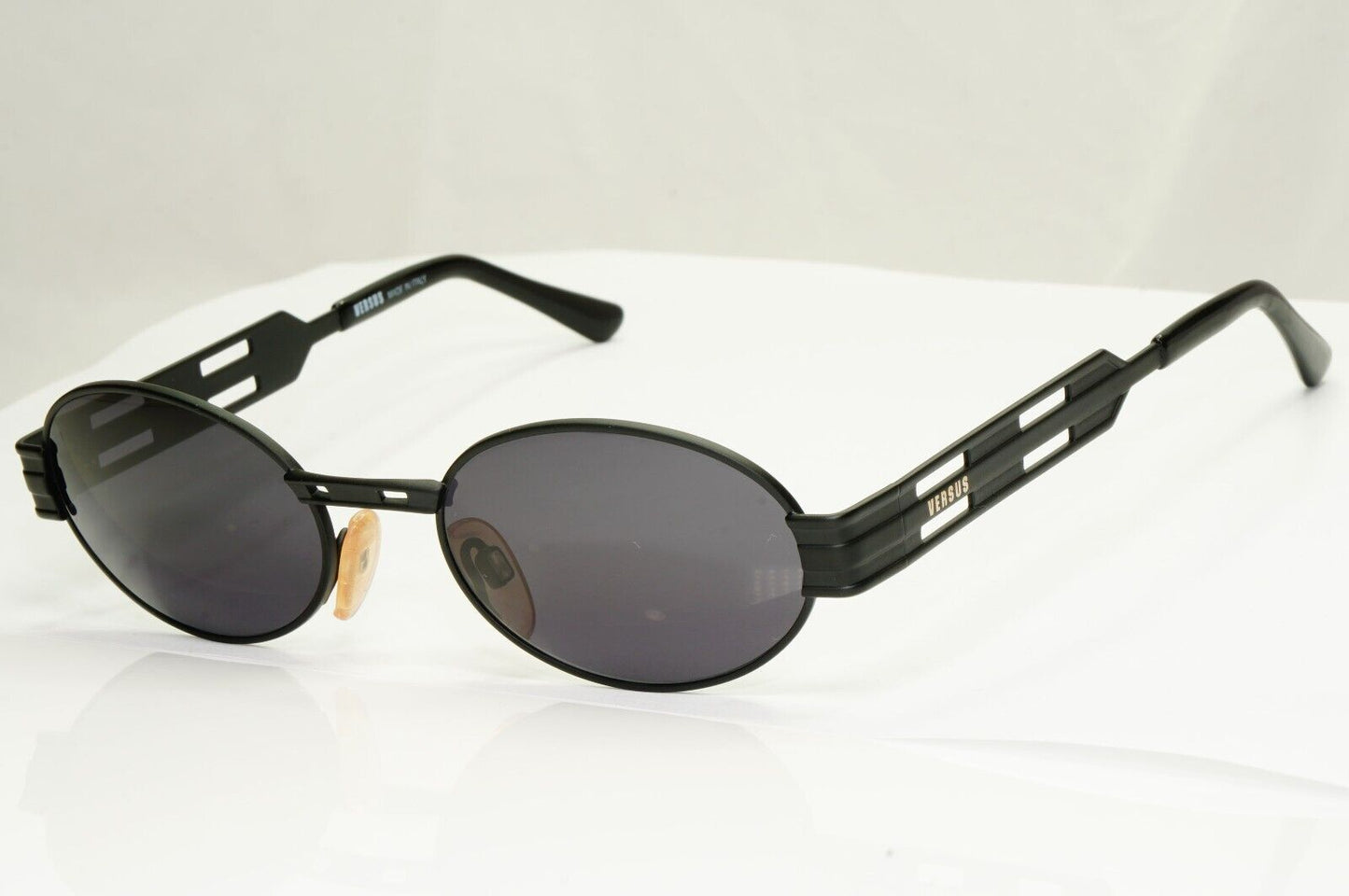 Versus 1996 by Gianni Versace Vintage Matte Black Sunglasses MOD R06 COL 09M