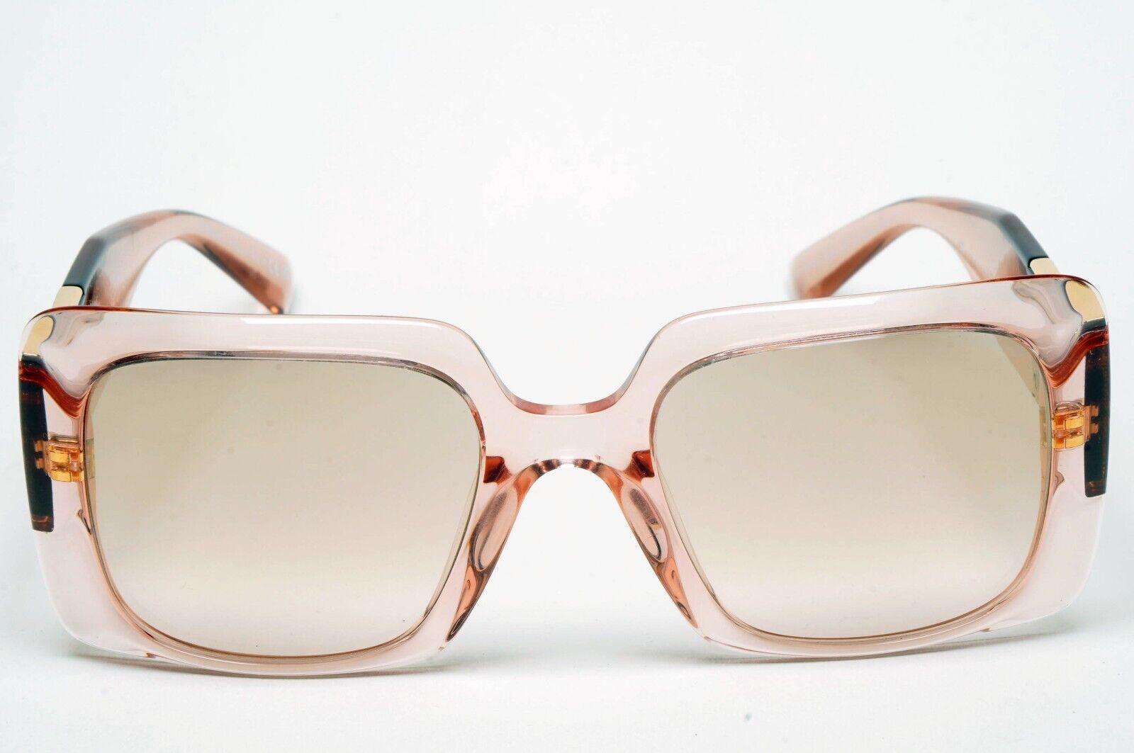 Versace Sunglasses Gold Transparent Pink Medusa Square MOD VE 4405 5339/4E 54mm