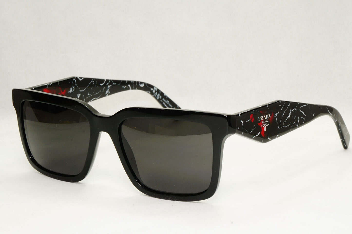Prada Sunglasses Symbole Triangle Black Marble Square PR27YS SPR 27Y 1AB-08N