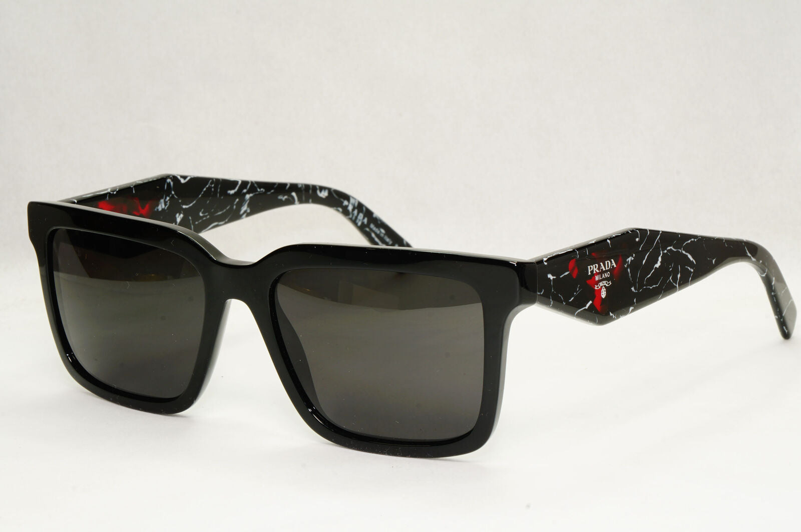 Prada Sunglasses Symbole Triangle Black Marble Square PR27YS SPR 27Y 1AB-08N