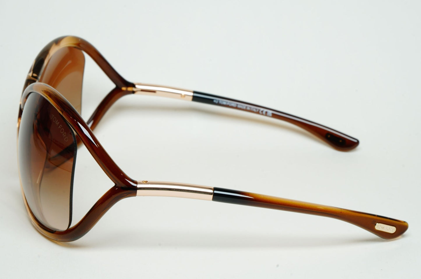 Tom Ford Sunglasses Whitney Gold Brown Gradient Wrap FT0009 TF 9 74F