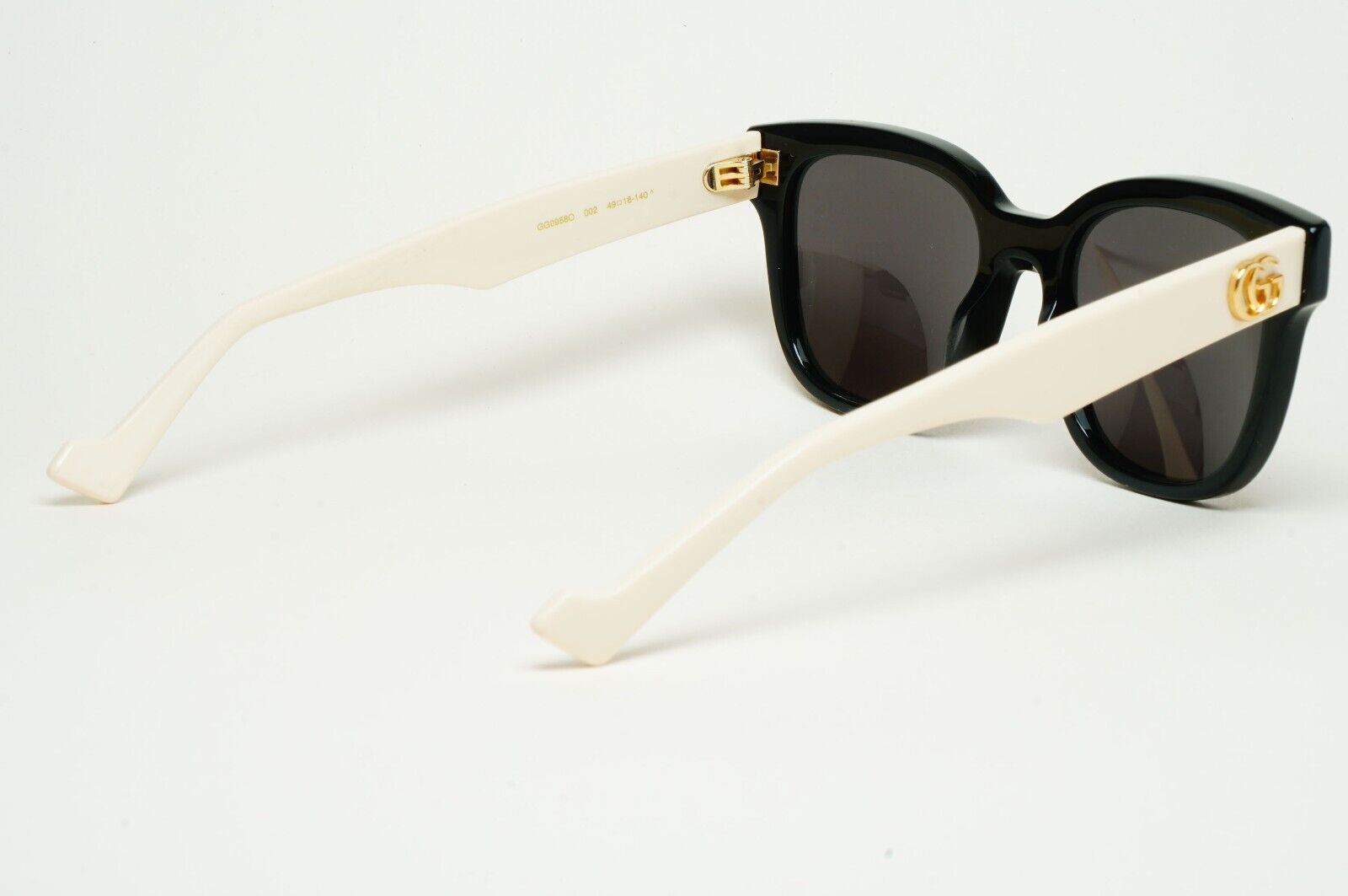 Gucci Sunglasses 2021 Black Beige Gold Square Small GG0958O 002 49mm 110225
