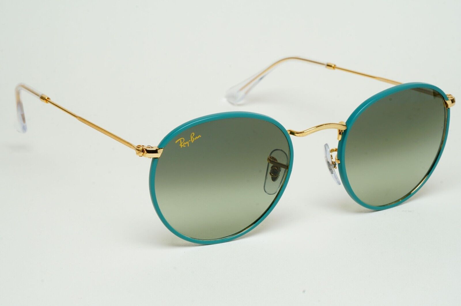 Ray-Ban Sunglasses Round Full Color Green Gold Gradient RB 3447-J-M 9196/BH 50mm