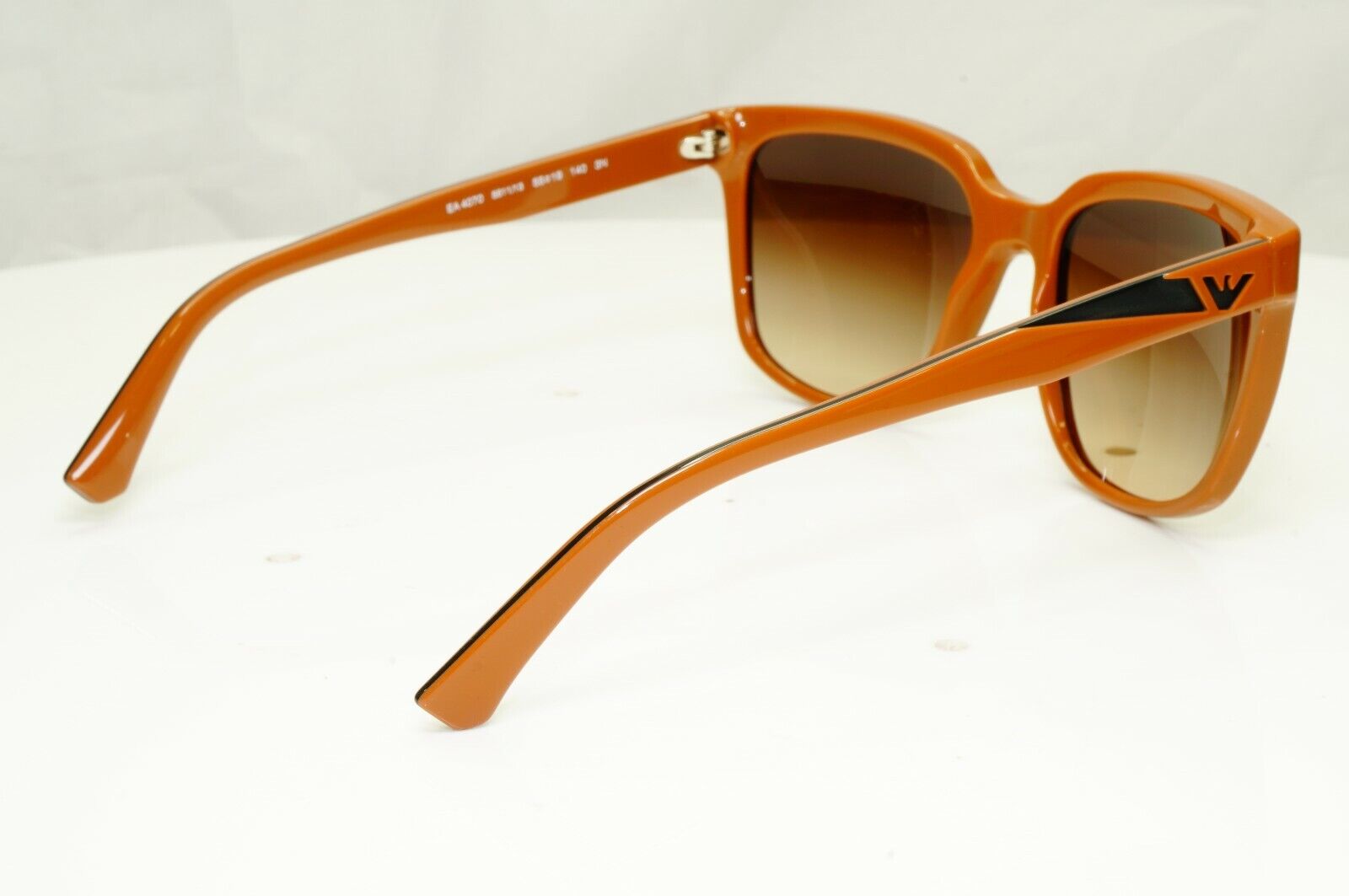 Emporio Armani Brown Square Gradient Fade Womens Sunglasses EA 4070 5511/13 