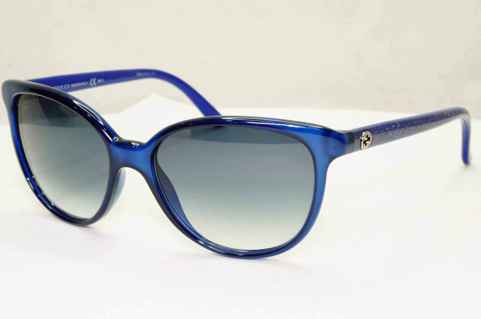 Gucci 2013 Sunglasses Blue Monogram Grey Smoke Gradient Square GG 3633/S DXRJJ