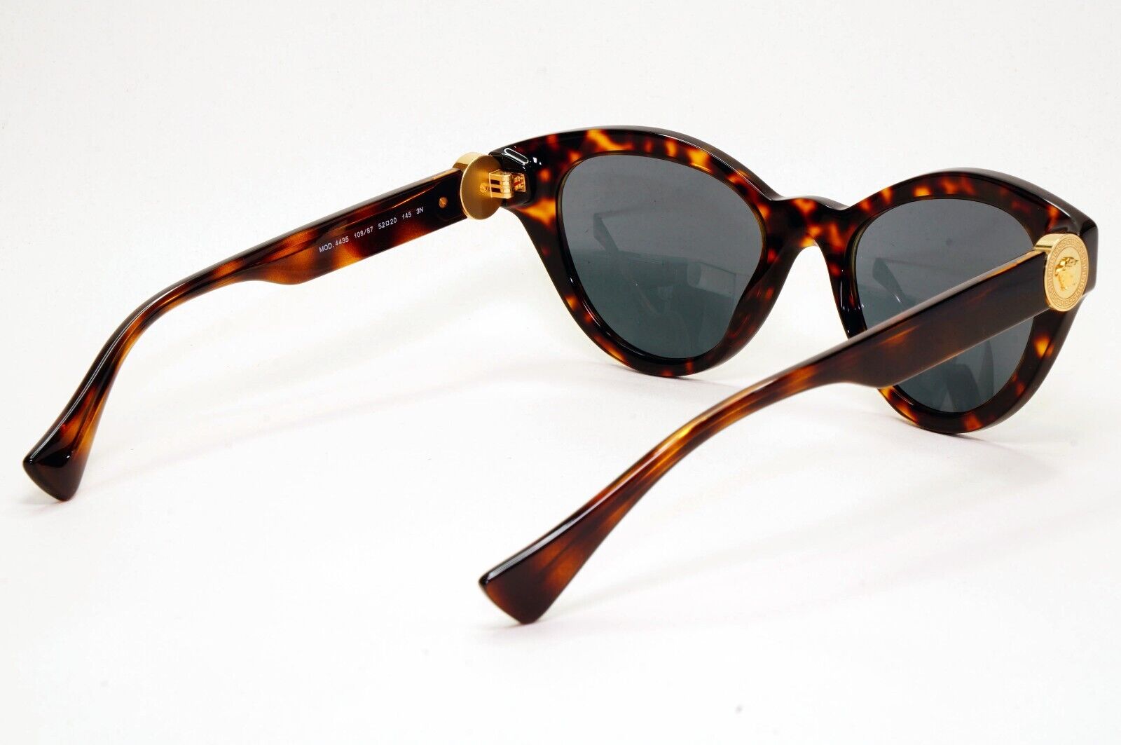 Versace Sunglasses Tortoise Havana Brown Grey Cat Eye MOD VE 4435 108/87 52mm