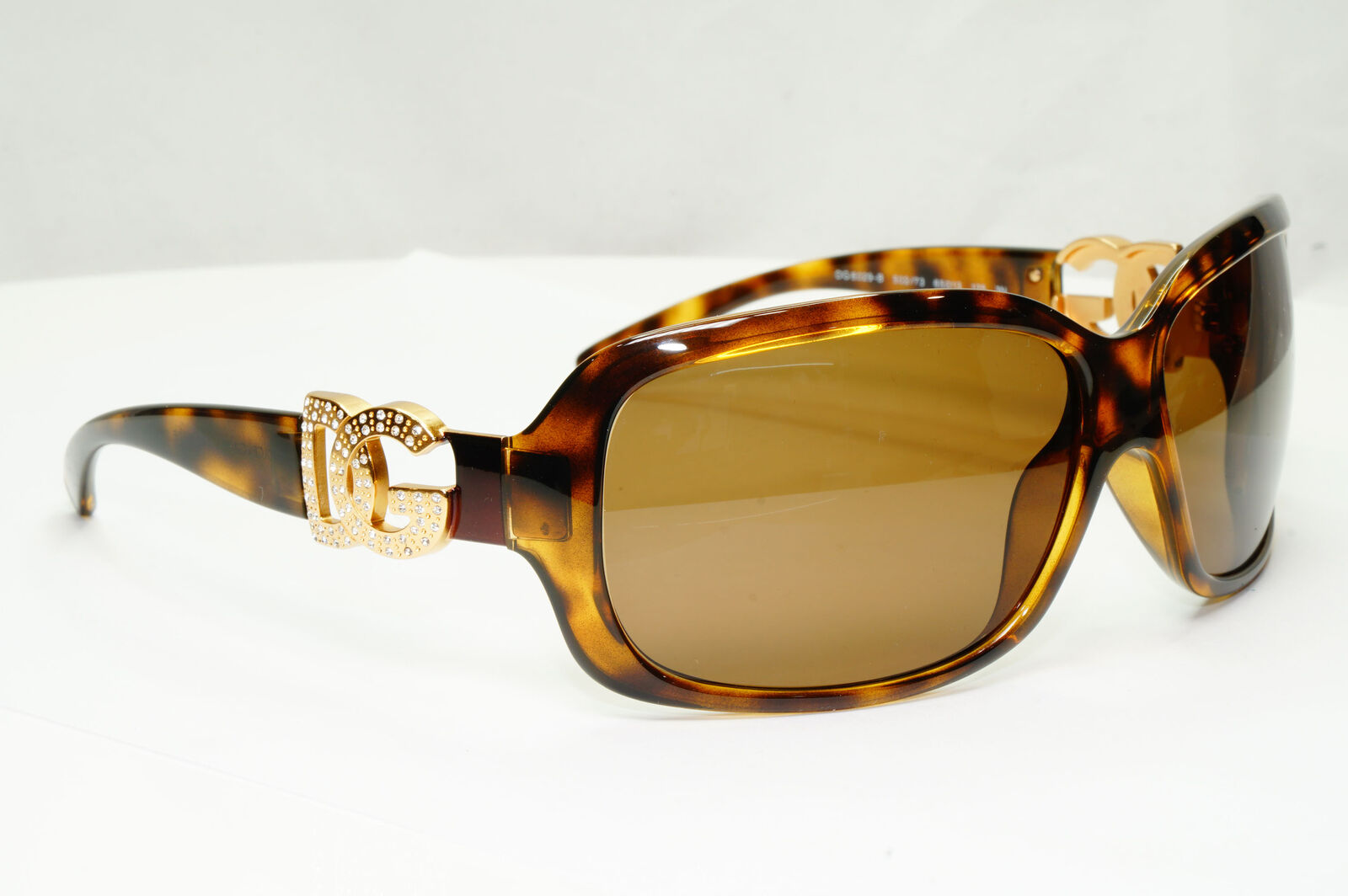 Dolce & Gabbana 2009 Sunglasses Brown Gold Diamante DG 6029-B 502/73 311022