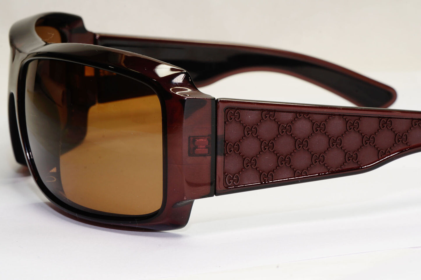 Gucci Sunglasses 2003 Vintage Monogram Brown Wrap Square GG 1559/S LJCX7 190224