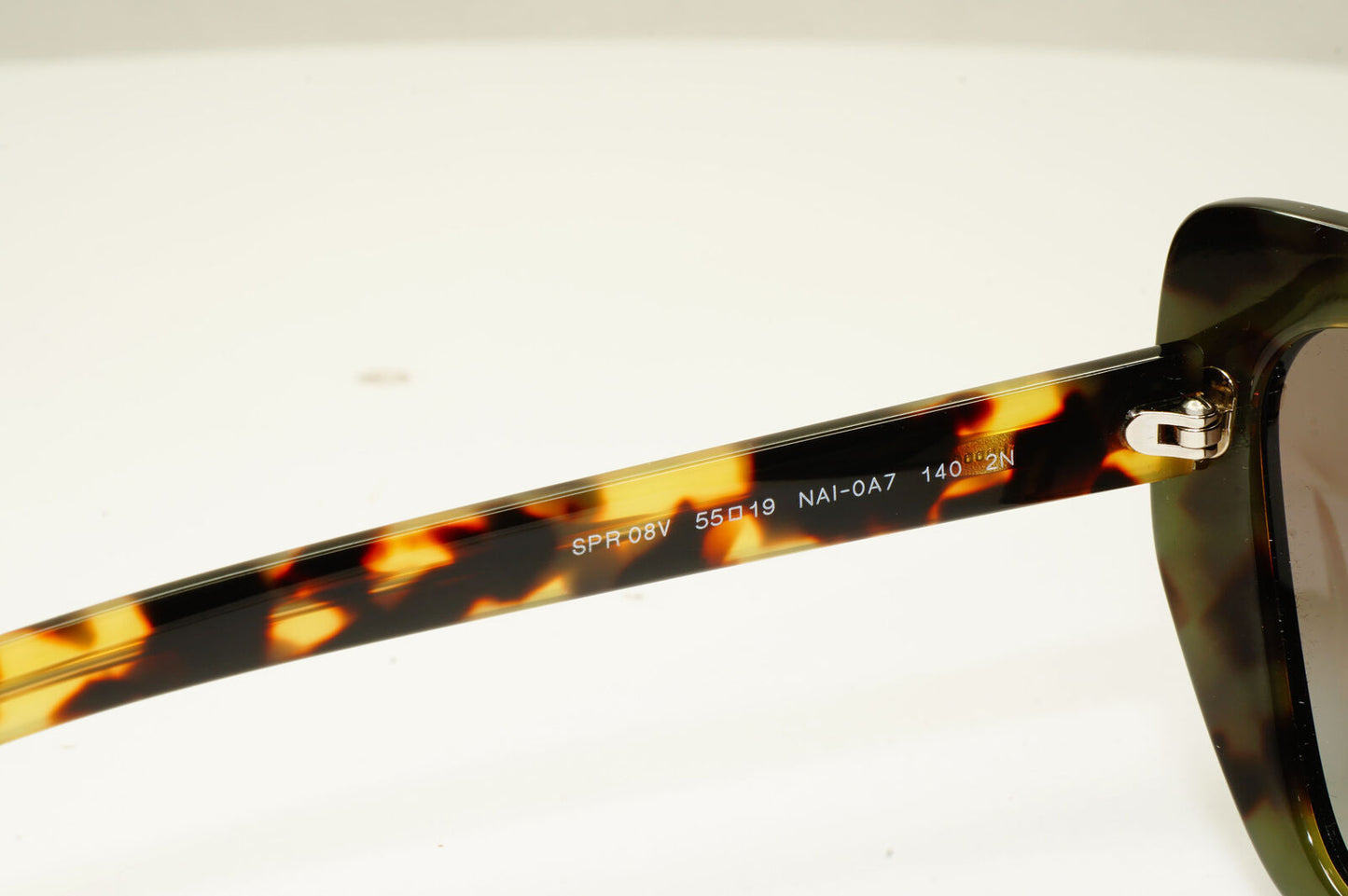 Prada Black Tortoise Brown Square Womens Sunglasses PR08VS SPR 08V NAI-0A7