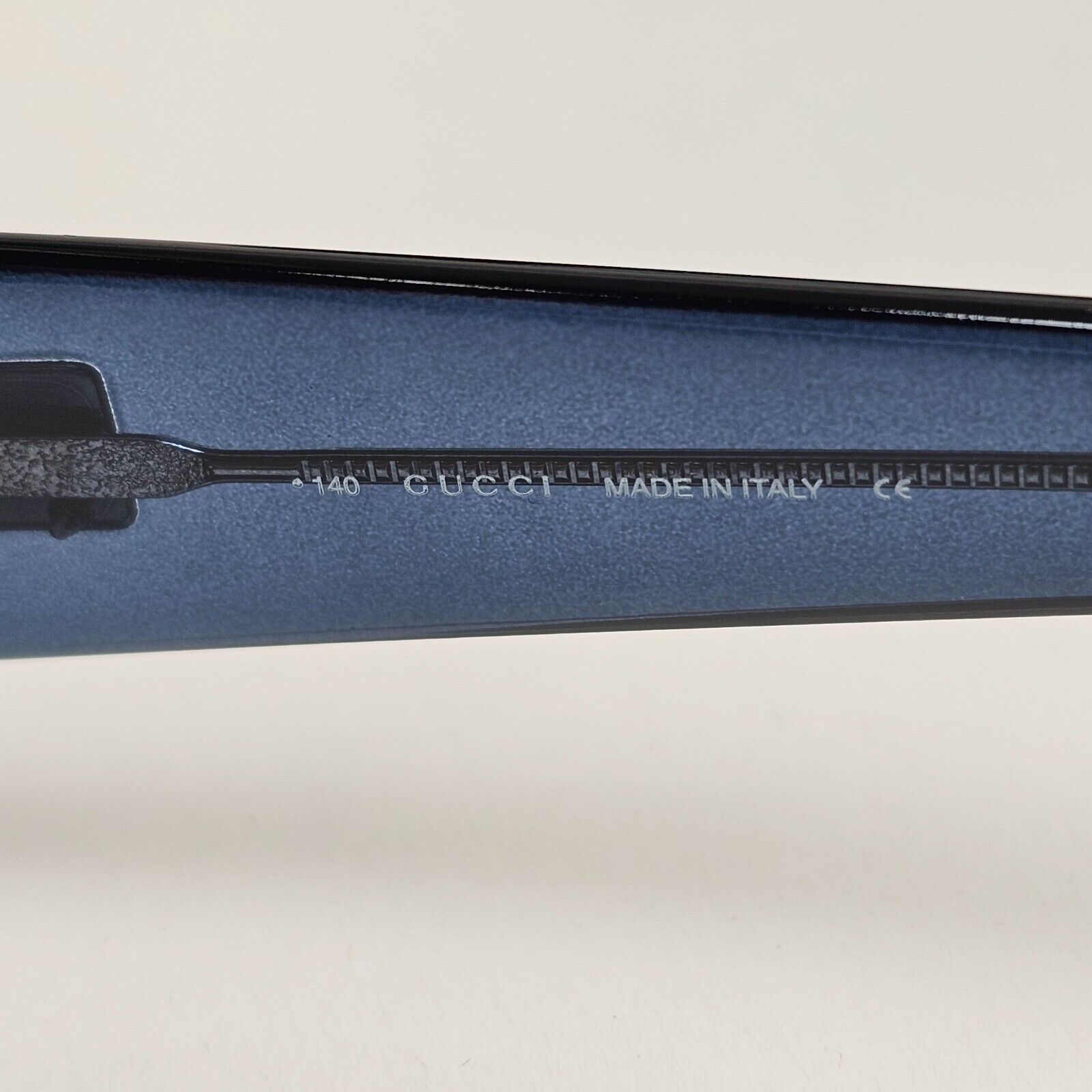 Gucci Sunglasses 1998 Vintage Blue Rectangle Transparent GG 2450/S K04 100225