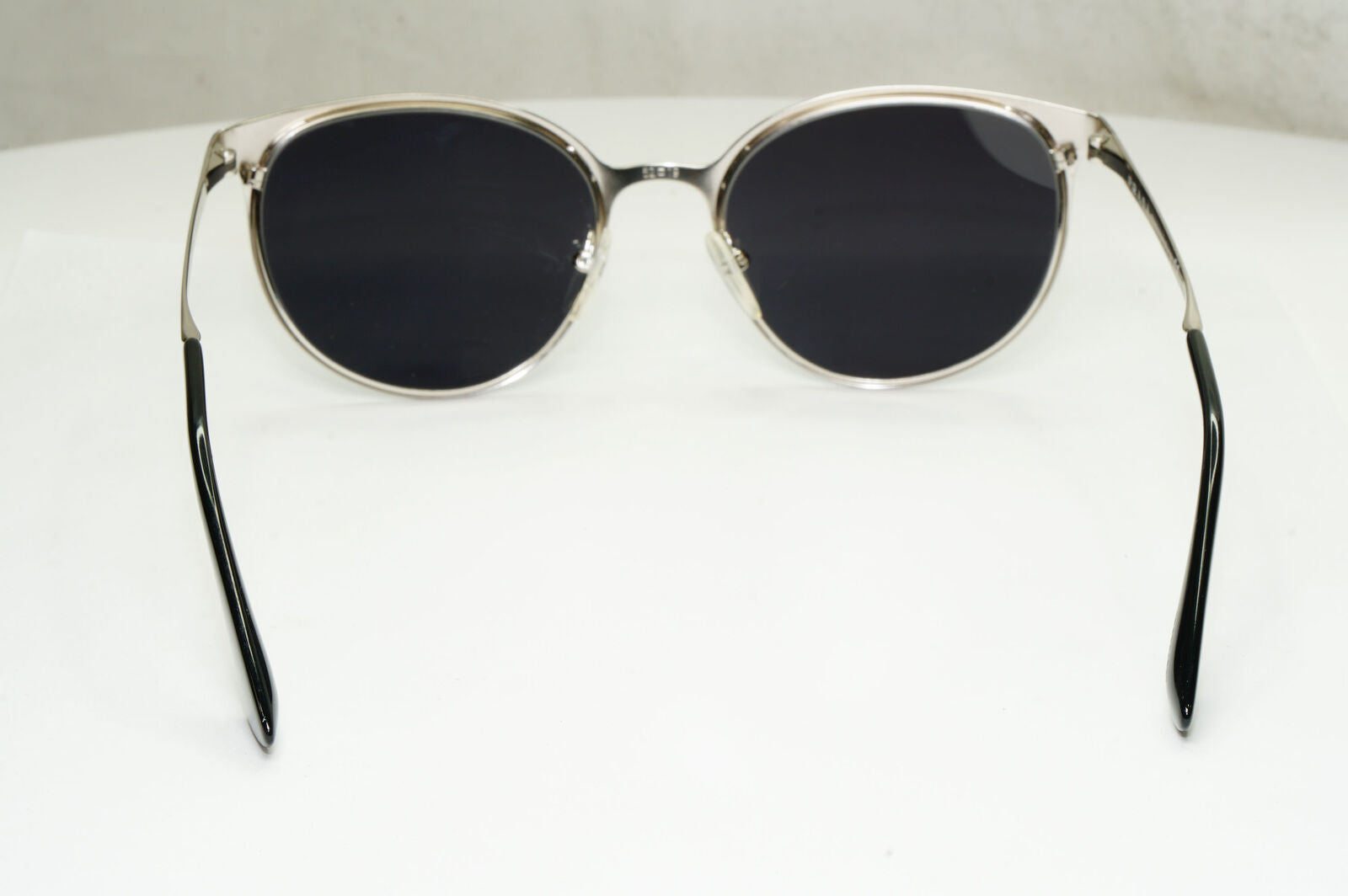 Prada Sunglasses Black Silver Metal Square Panto PR53TV VPR 53T 1AB-1O1 180323