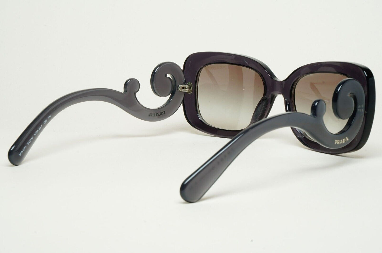 Prada Sunglasses Baroque Swirl Grey Transparent PR27OS SPR 27O KAM-0A7 250125