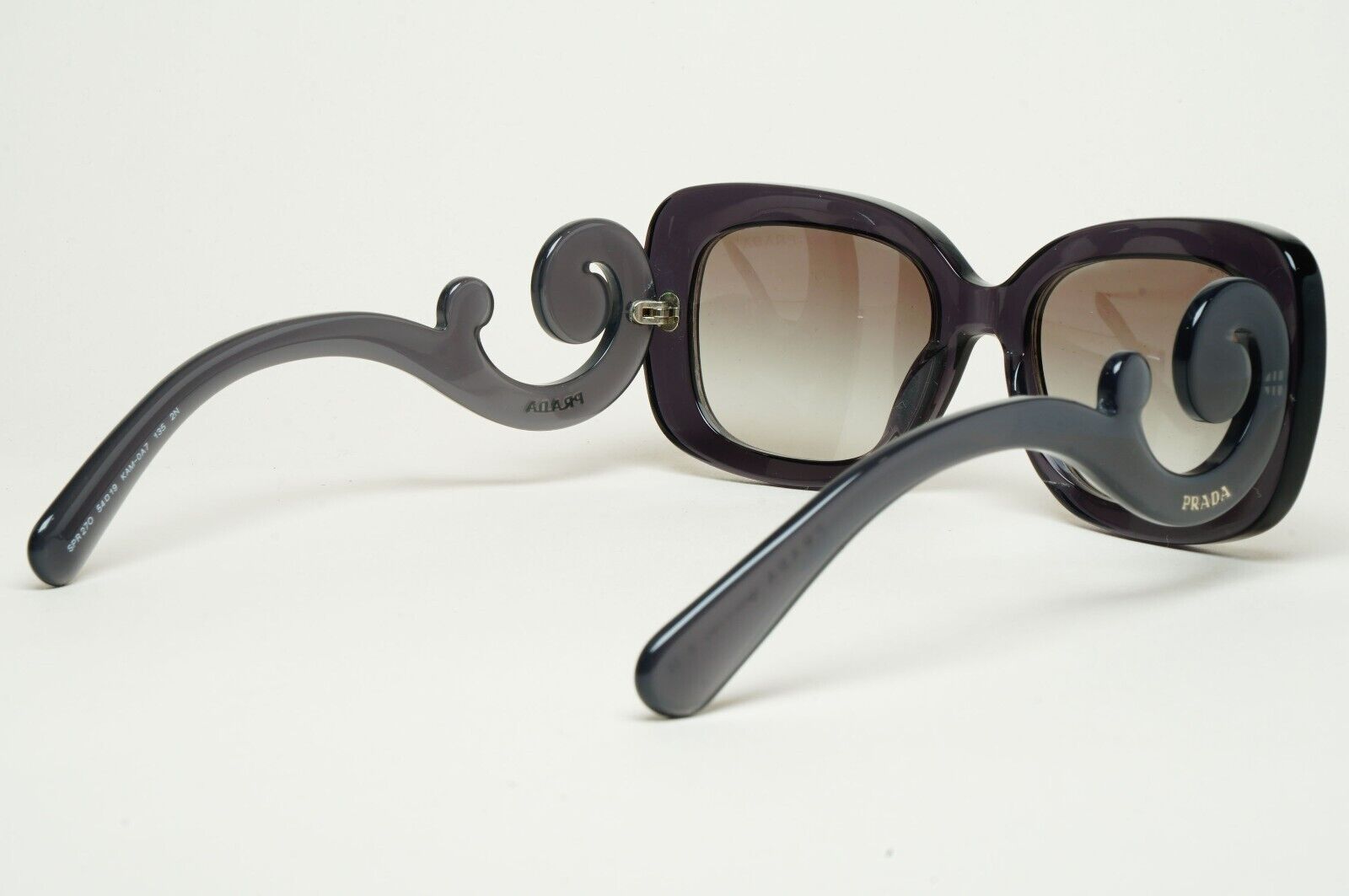 Prada Sunglasses Baroque Swirl Grey Transparent PR27OS SPR 27O KAM-0A7 250125