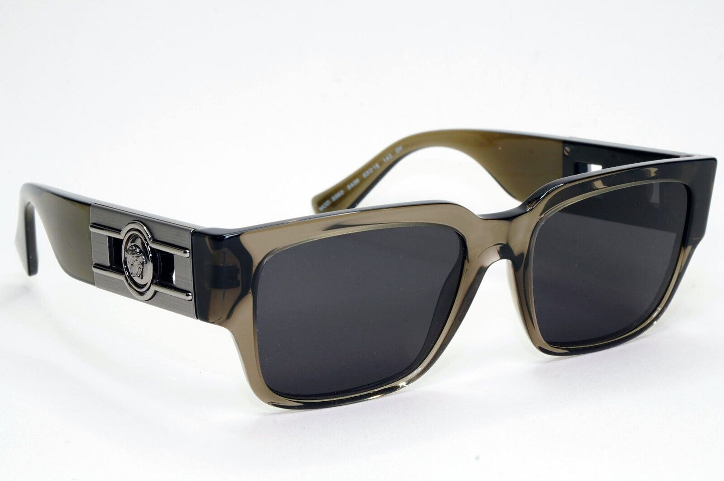 Versace Sunglasses Brown Grey Transparent Square Black Medusa MOD VE 3350 5436