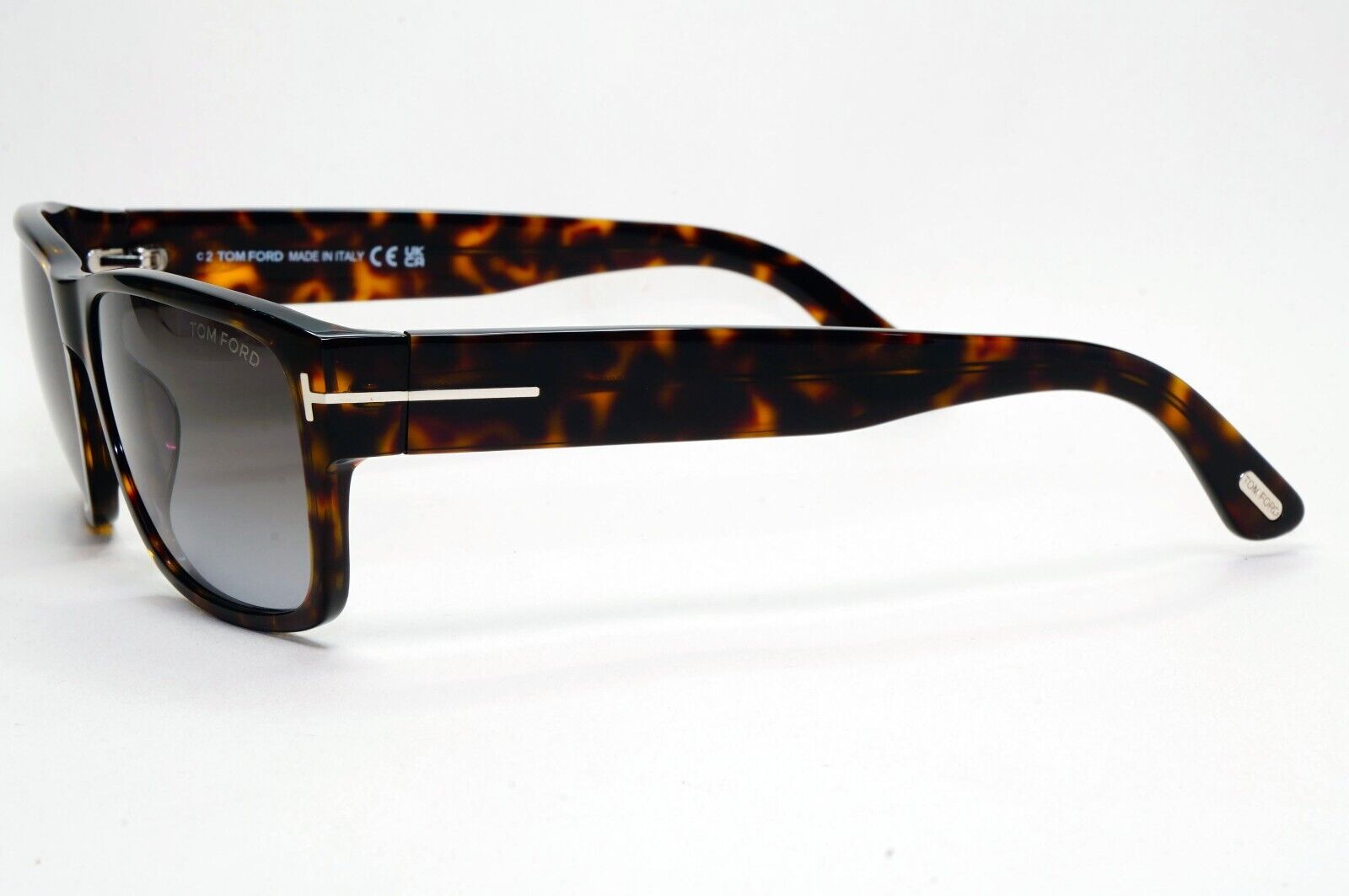 Tom Ford Sunglasses Mason Brown Tortoiseshell Grey Square FT0445 TF 445 52B 58mm