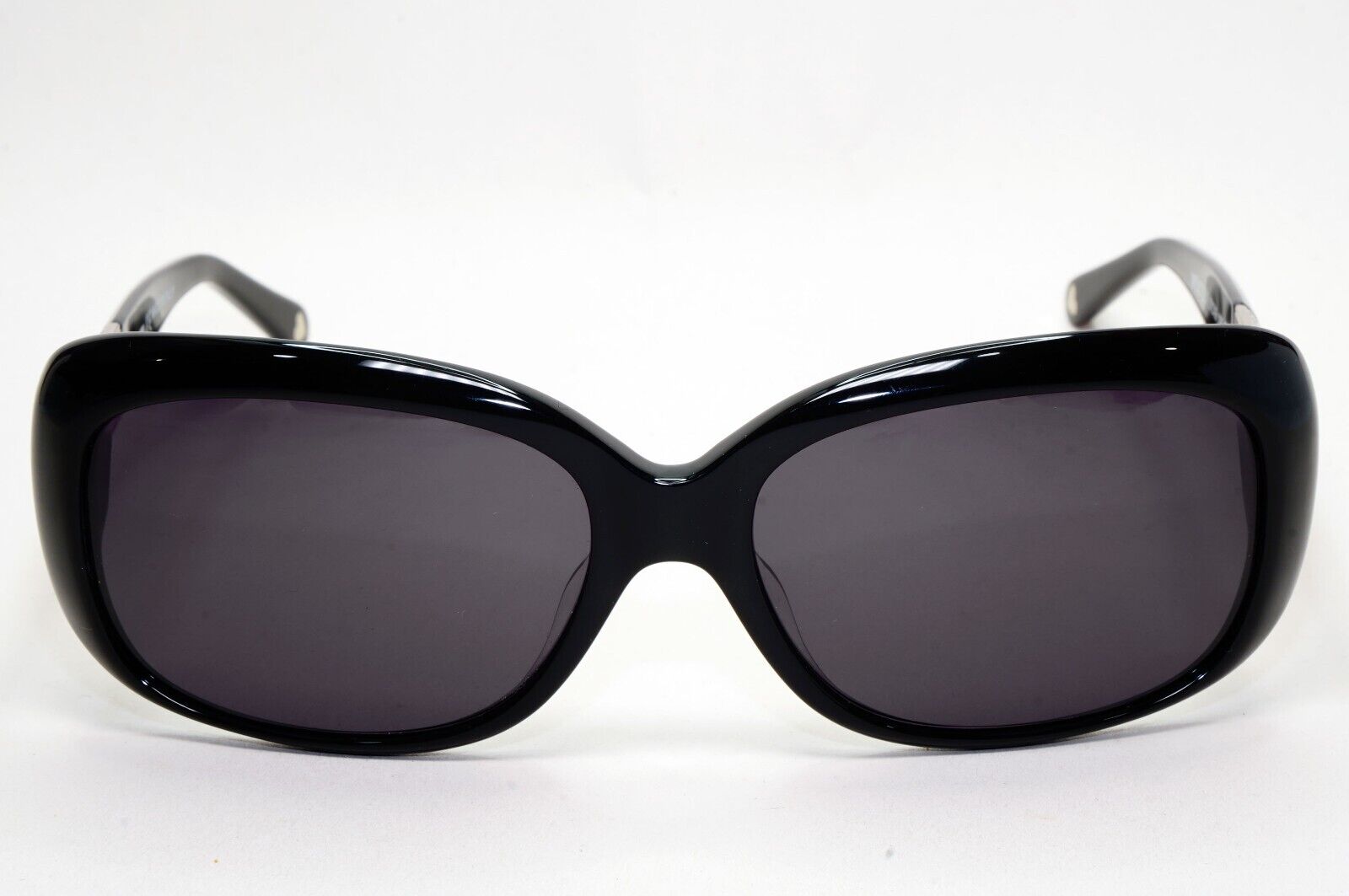 Moschino Sunglasses 2005 Vintage Black Silver Pearl Square MO572 01 101124