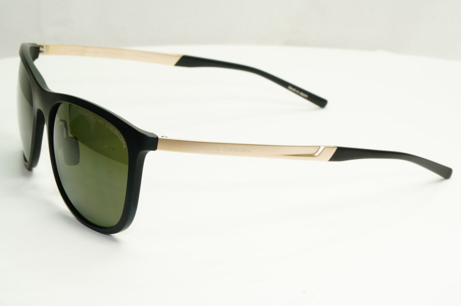Porsche Design Titanium Polarised Sunglasses Japan Gold Black Green P8672 C