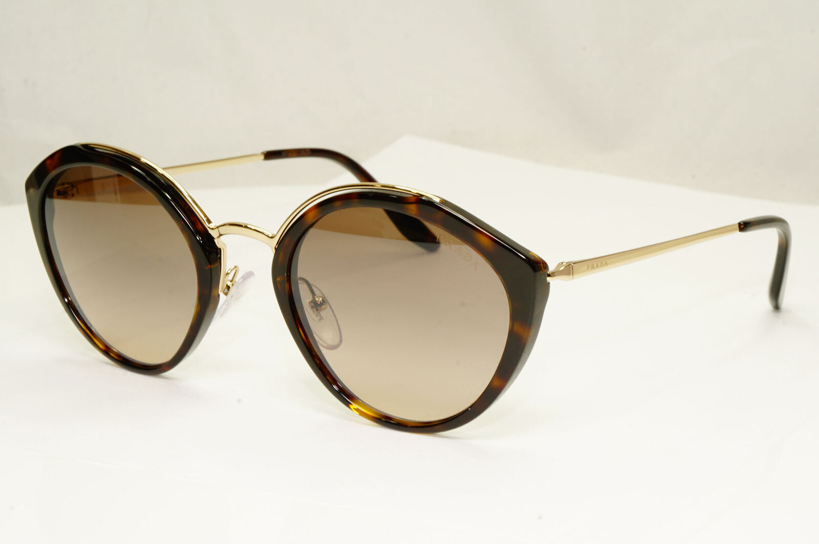Prada Womens Gold Brown Cinema Collection Havana Sunglasses SPR 18U 2AU-4P0
