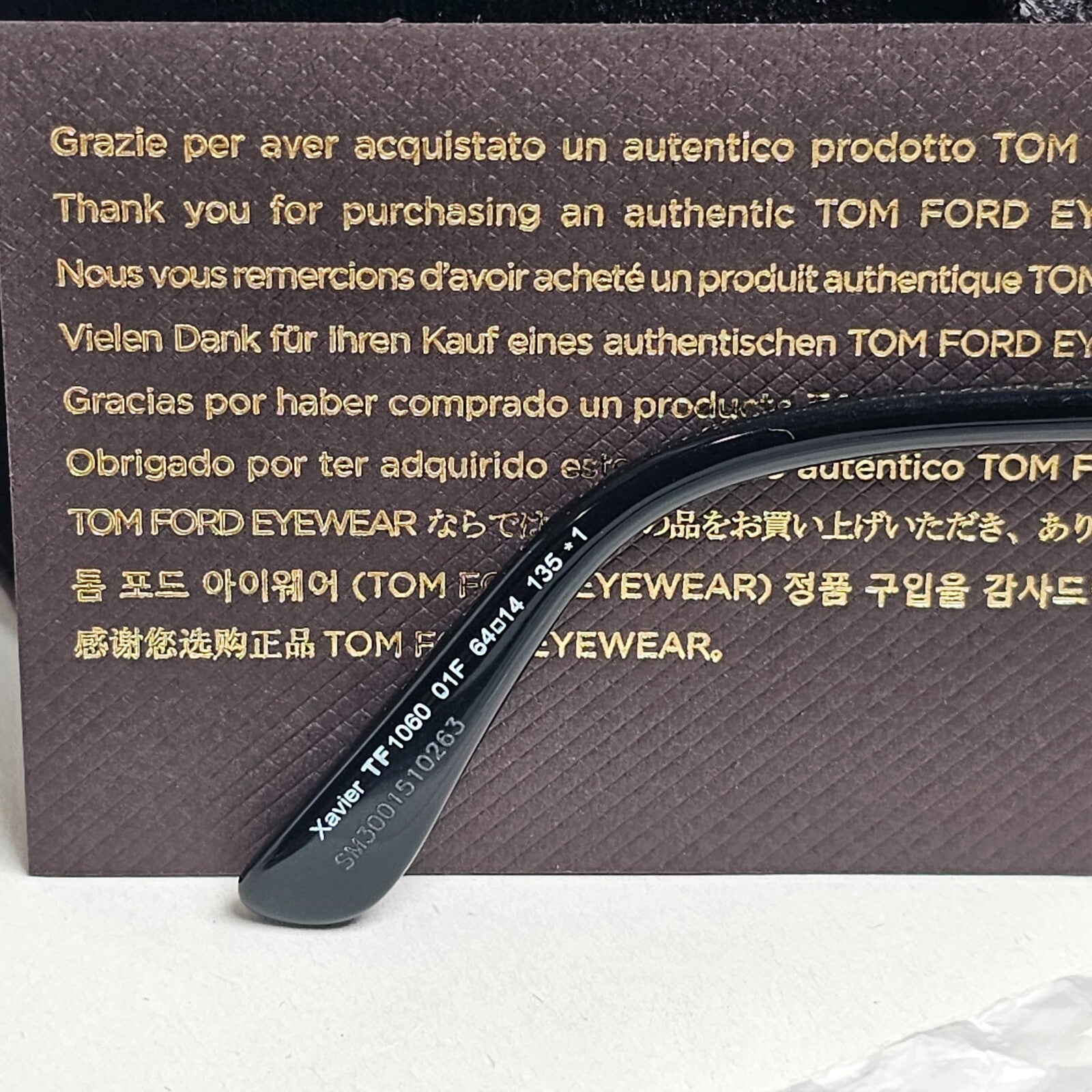 Tom Ford Sunglasses Xavier Black Yellow Large Pilot FT1060 TF 1060 01F [a]