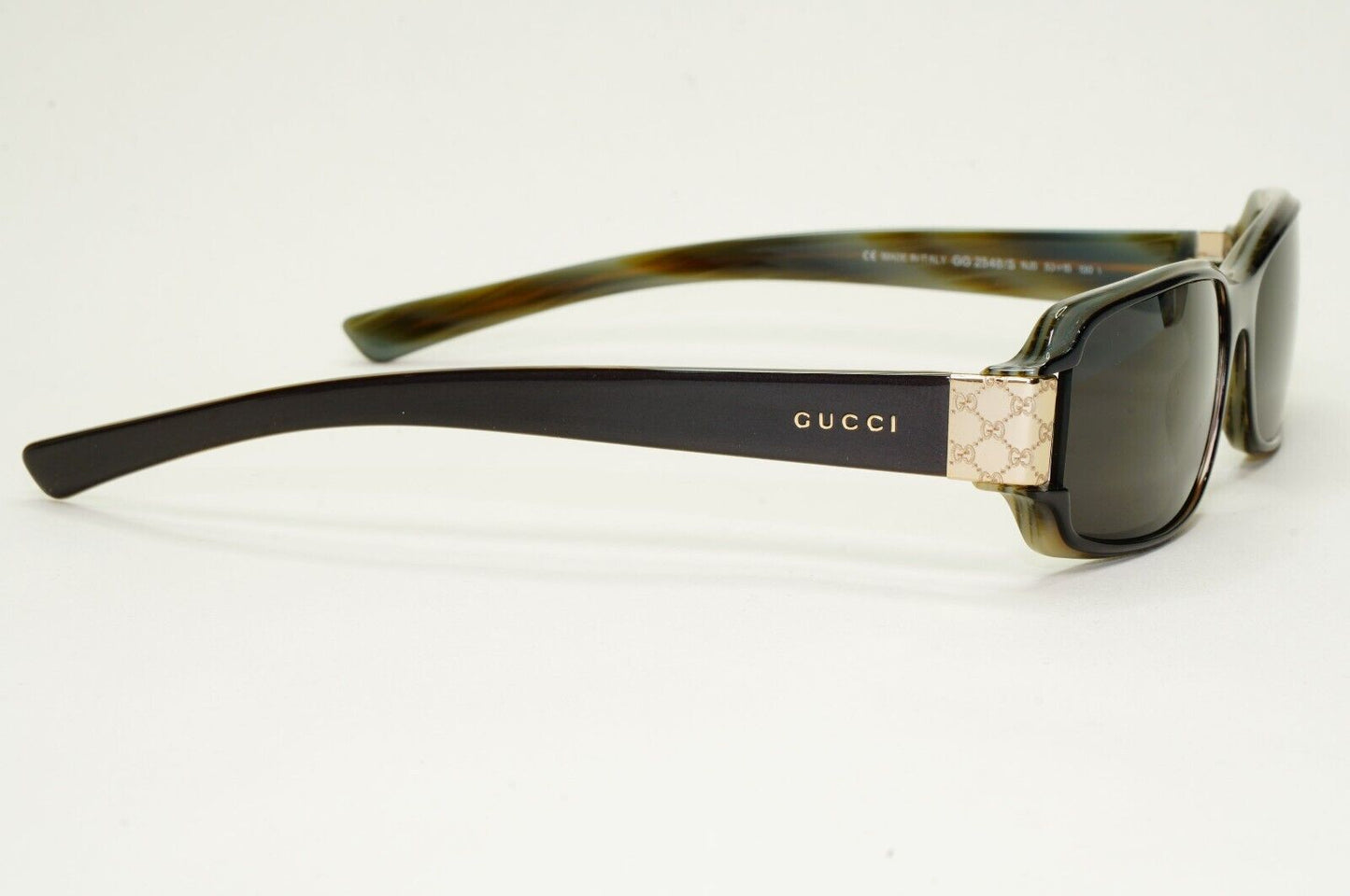 Gucci Sunglasses 1999 Vintage Black Grey Rectangle Small GG 2548/S NJ5 050824