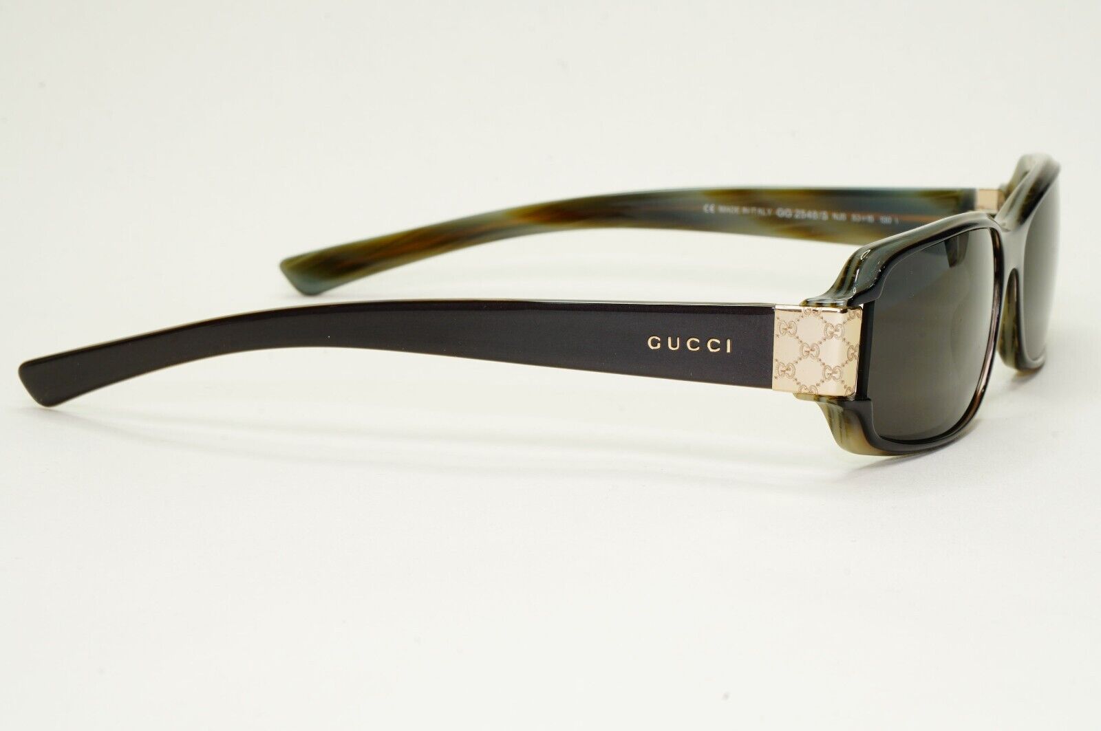 Gucci Sunglasses 1999 Vintage Black Grey Rectangle Small GG 2548/S NJ5 050824