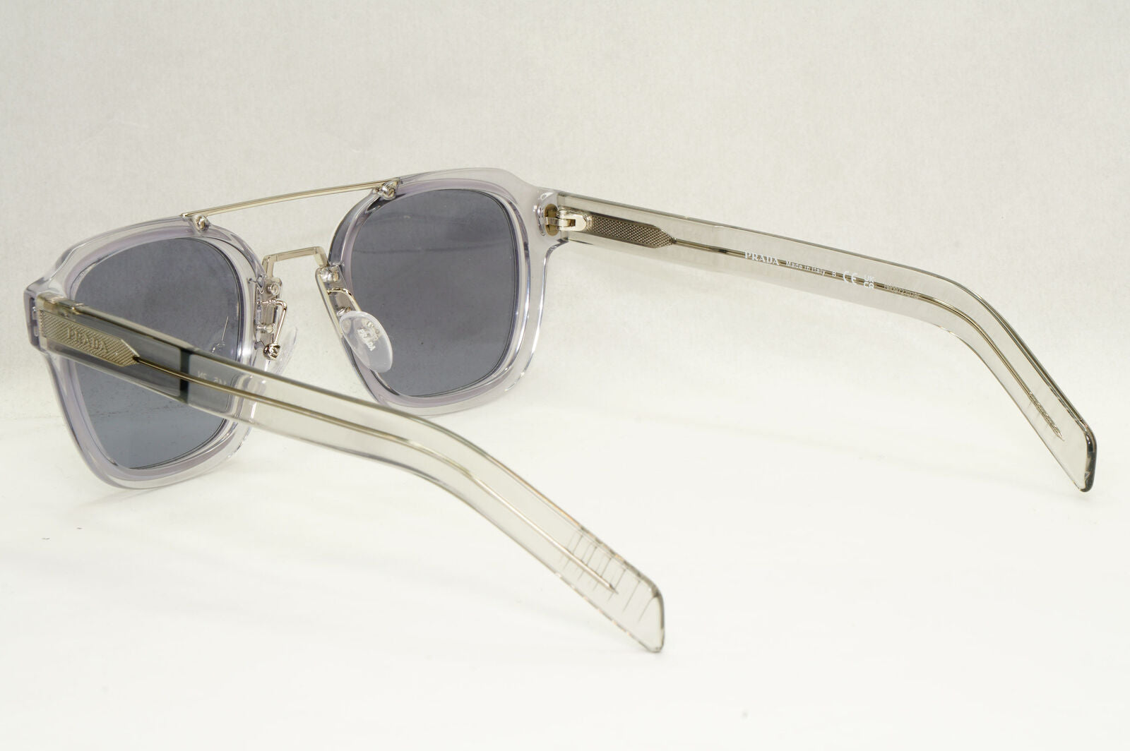 Prada Sunglasses Navigator Transparent Grey Pilot Blue SPR 07W PR07WS 04L-420