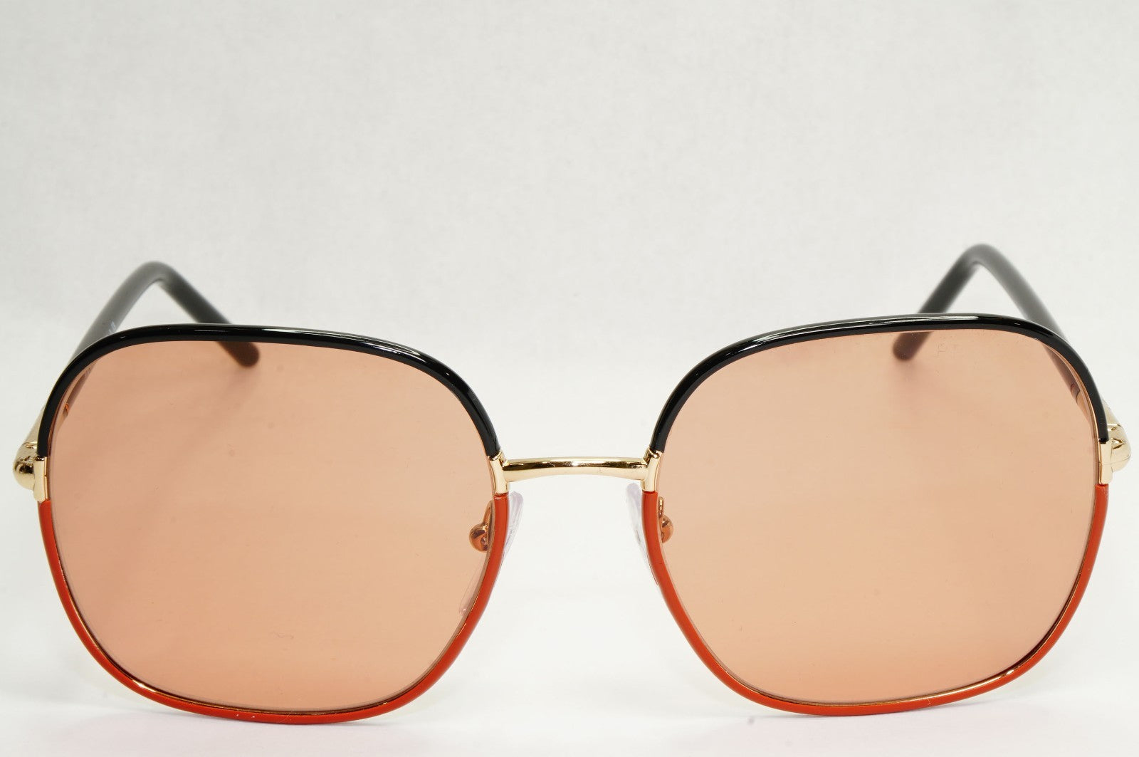 Prada Sunglasses Black Gold Brown Square PR67XS SPR 67X 01H-1P1 58mm