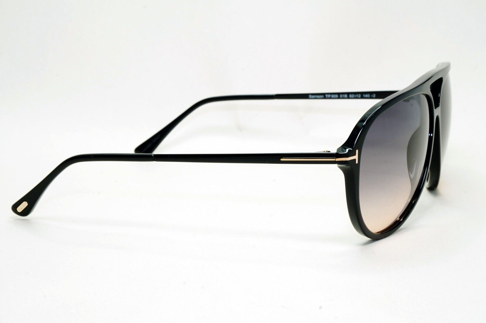 Tom Ford Sunglasses Samson Black Pilot Grey Gradient FT0909 TF 909 01B