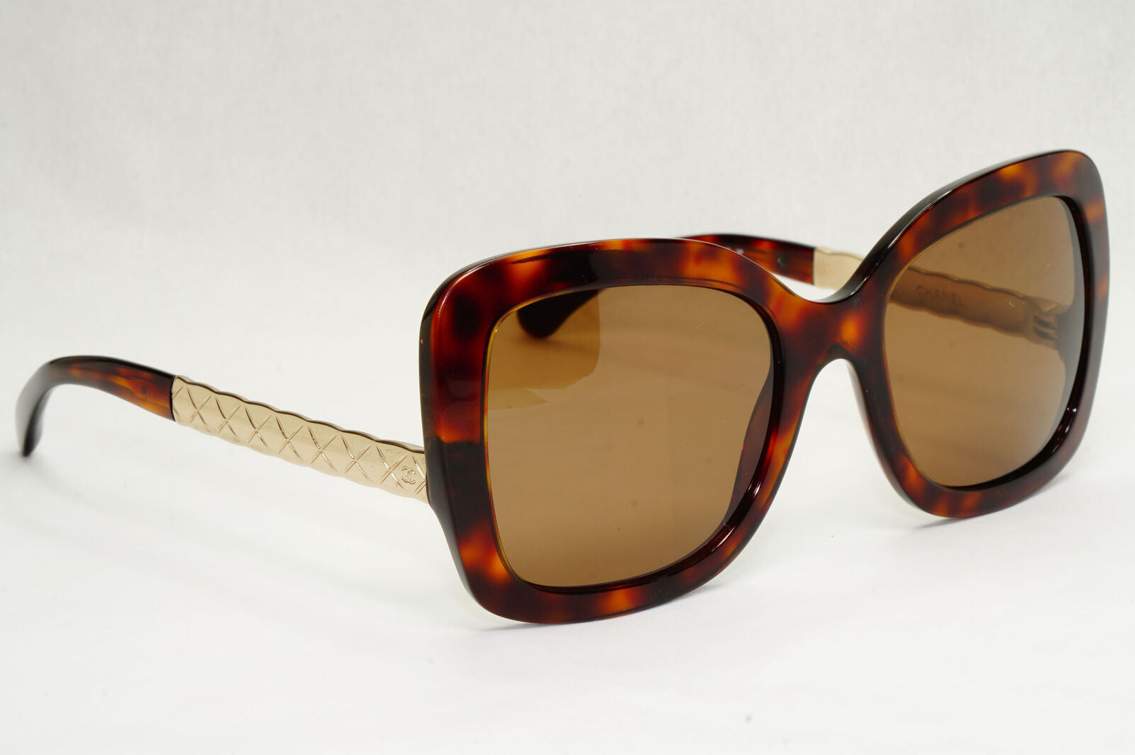 Chanel Sunglasses 2016 Brown Gold Tortoise Square 5370 c.1580/S9 140124