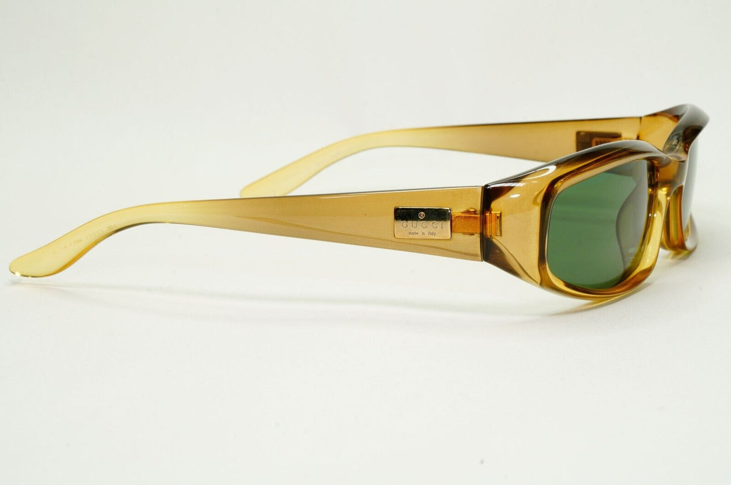 Gucci Sunglasses 1998 Vintage Honey Brown Green Rectangle GG 2454/S T7V 280924