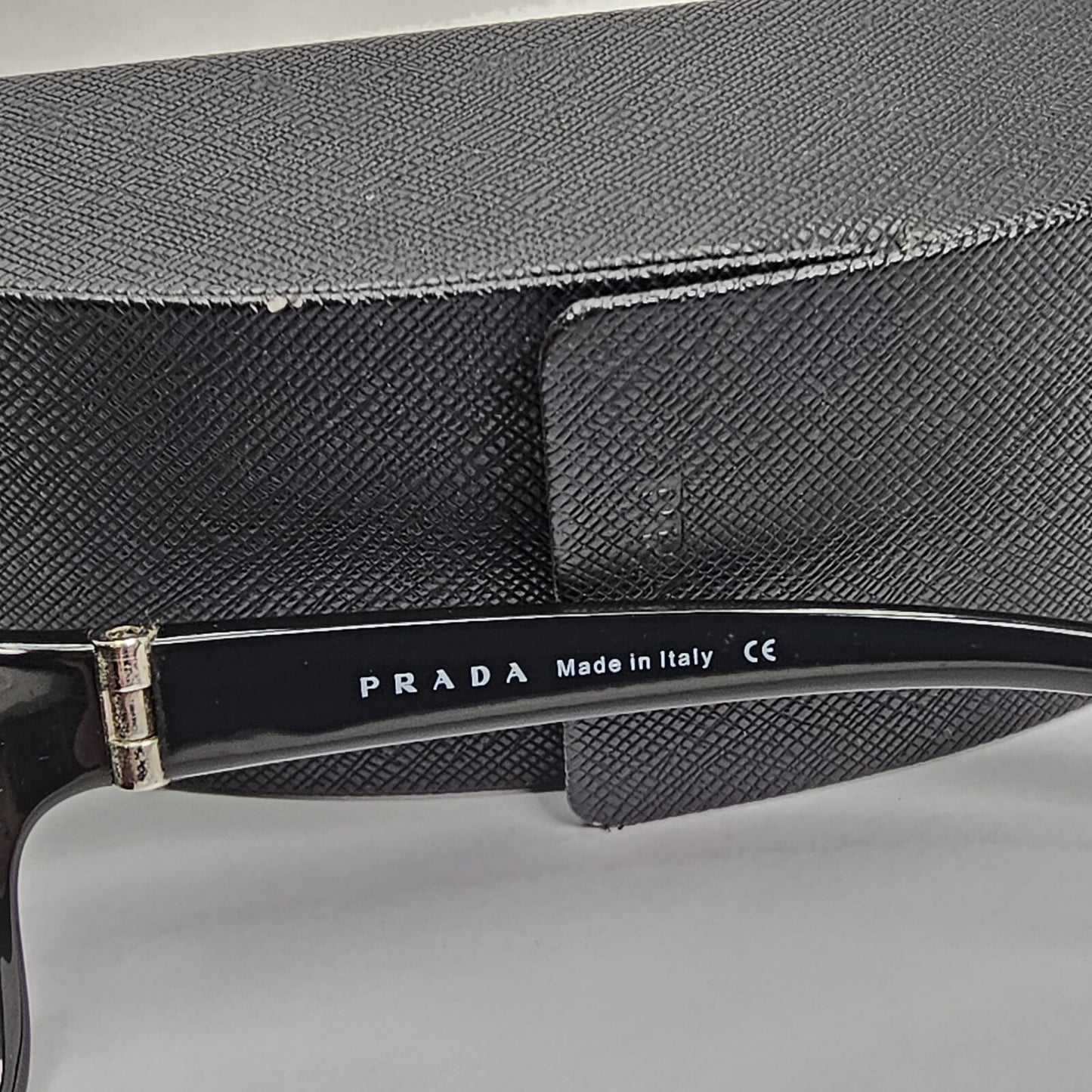 Prada Sunglasses 2005 Vintage Black Square Glossy PR11FS SPR 11F 1AB-1A1 190224