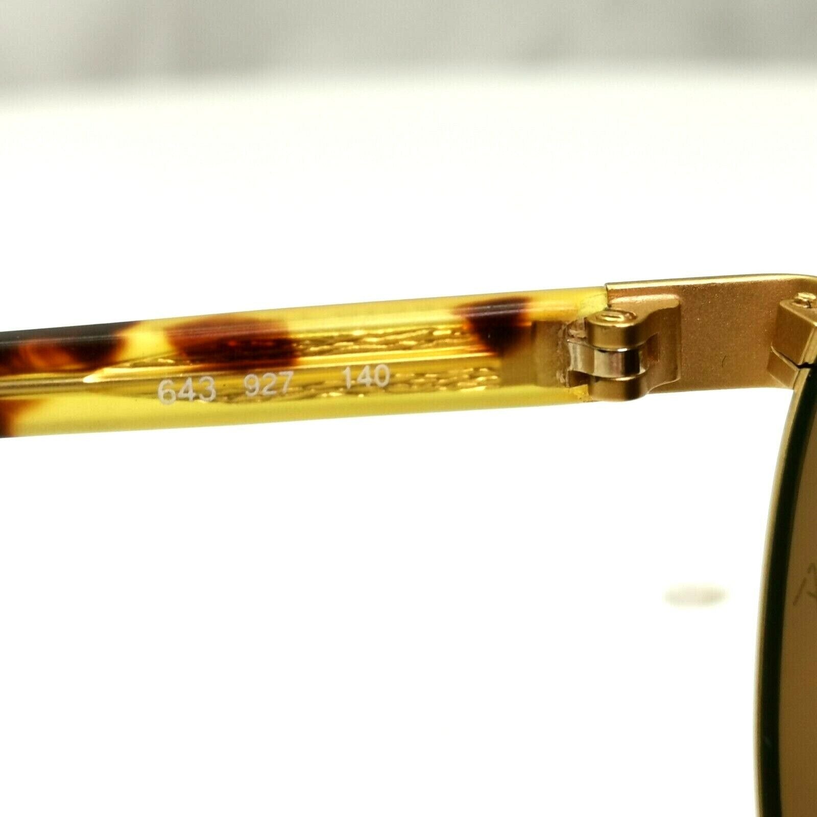 Giorgio Armani 1997 Vintage Gold Retro Sunglasses Round Men Women 50mm 643 927