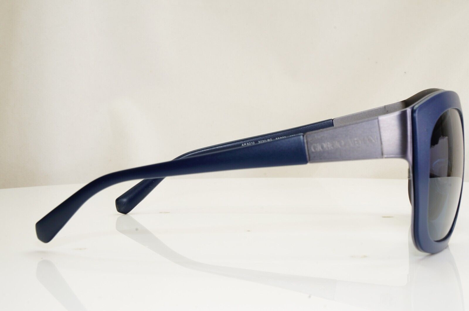 Giorgio Armani Sunglasses Blue Dark Navy Square Womens AR 6010 3030/8G 26998